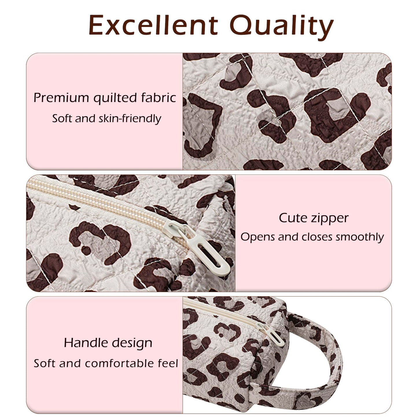 RSRSLEII Quilted Hair Tools Travel Bag，Hair Styling Accessories Storage Case for Shark FlexStyle, Dyson Airwrap Hair Dryer, Curling Iron, Revlon Hair Tools，Portable and foldable(02Leopard print)