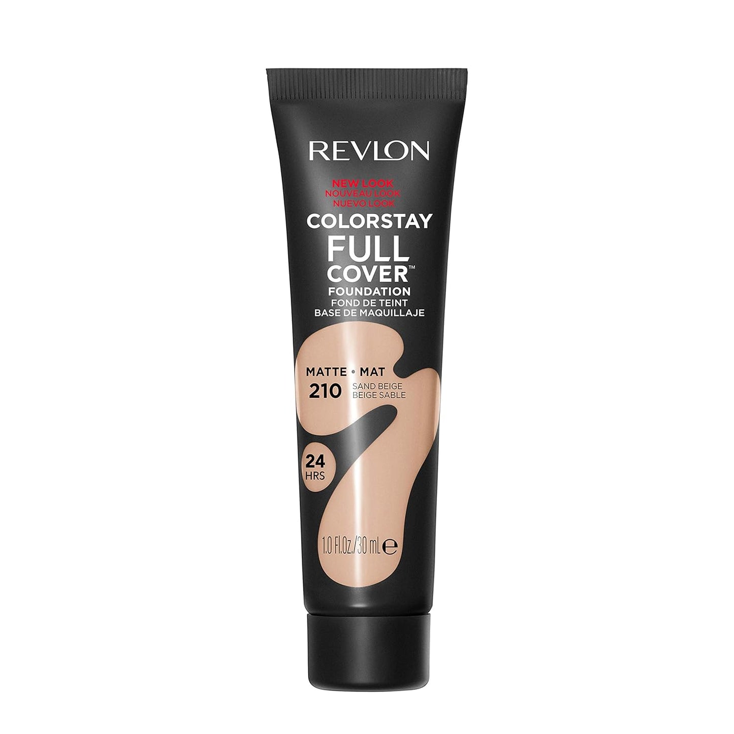 Revlon ColorStay Full Cover Matte Foundation - Heat & Sweat Resistant, Almond (405), 1.0 oz