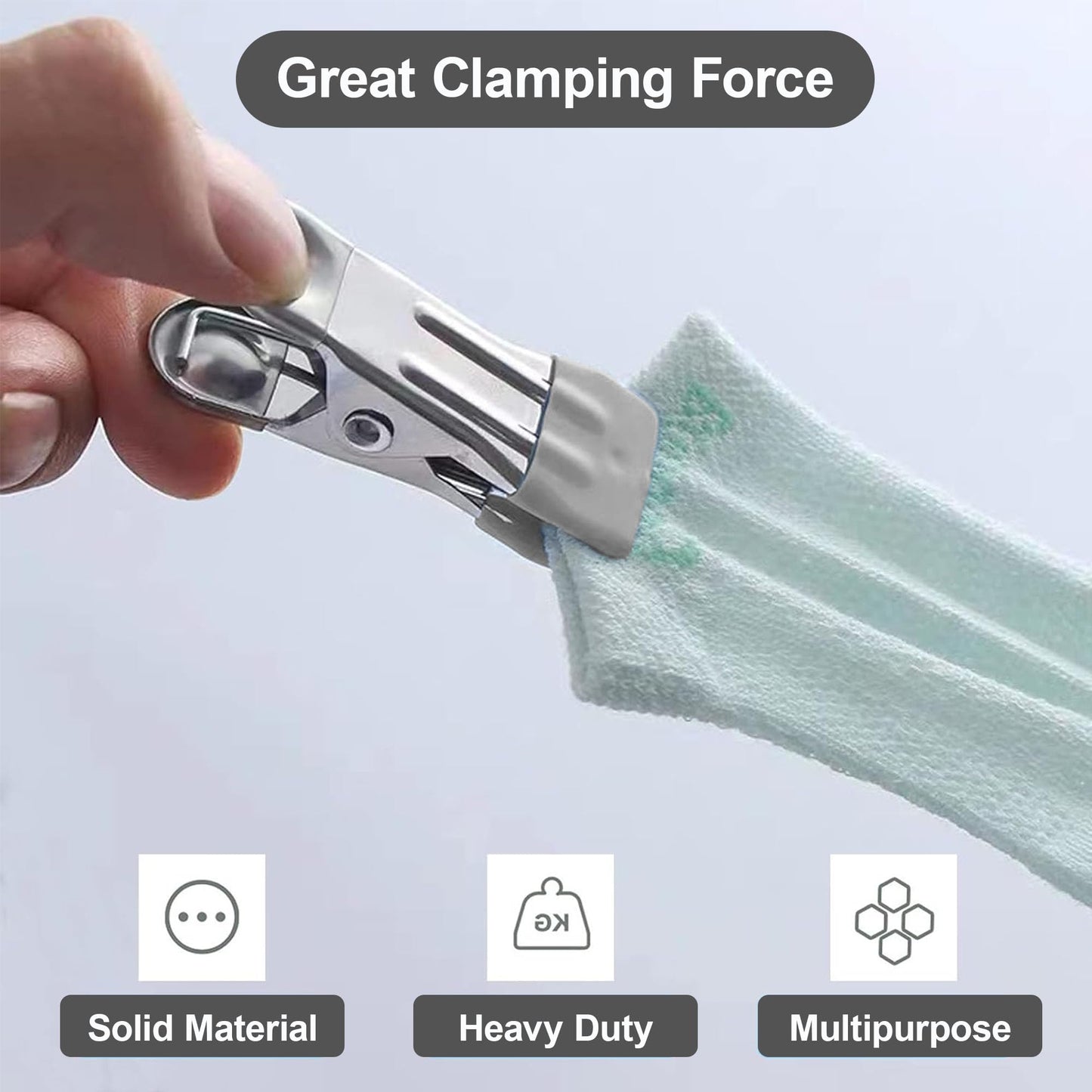 20 Pack Clothes Pins 2 Inch Mini Clothespins and Chip Clips for Food Bag Sealing Photo Hanging Snacks Organization Heavy Duty Plastic Clips for Kitchen Office and Home Use Grey