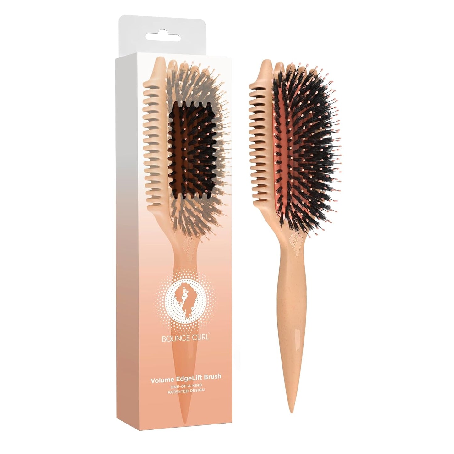Curly Hair Volume Brush - Bounce Curl EdgeLift for Root Lift & Definition | Purple