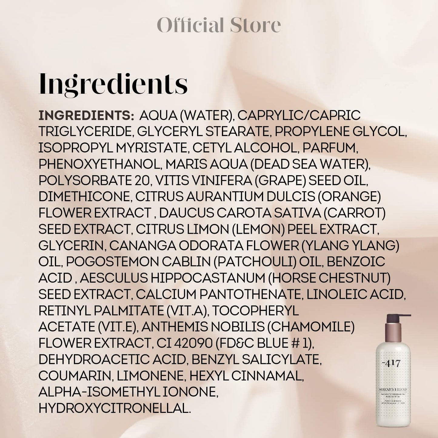 -417 Dead Sea Cosmetics Aromatic Refreshing Body Lotion - Daily Moisturizing Lotion to Nourish Dry Skin 11.83 oz