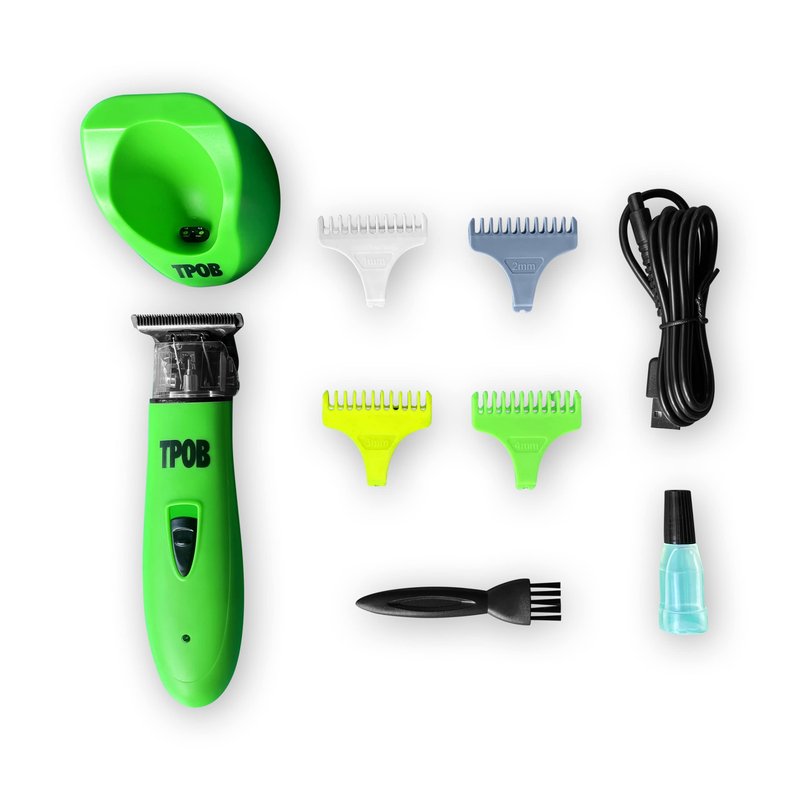 TPOB Ghost X Beard Trimmer Hair Clippers for Men, Professional Hair T-Blade Trimmer Cordless Rechargeable Edgers Clippers Electric Beard Shaver (Ghost X Slime)