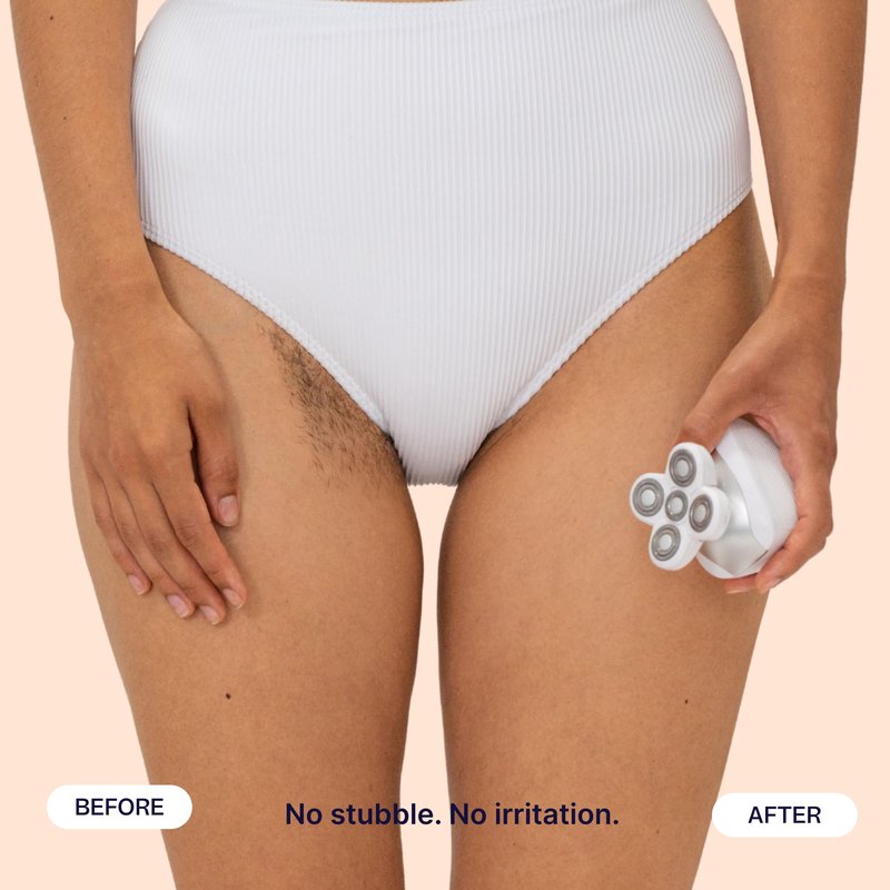 Freebird FlexSeries Electric Razor for Women - Silk Smooth Legs, Body Hair, & Pubic Shaver - for Private Area, Sensitive Skin, Bikini Trimmer (Shaver Kit + Replacement Blade + Charging Dock)