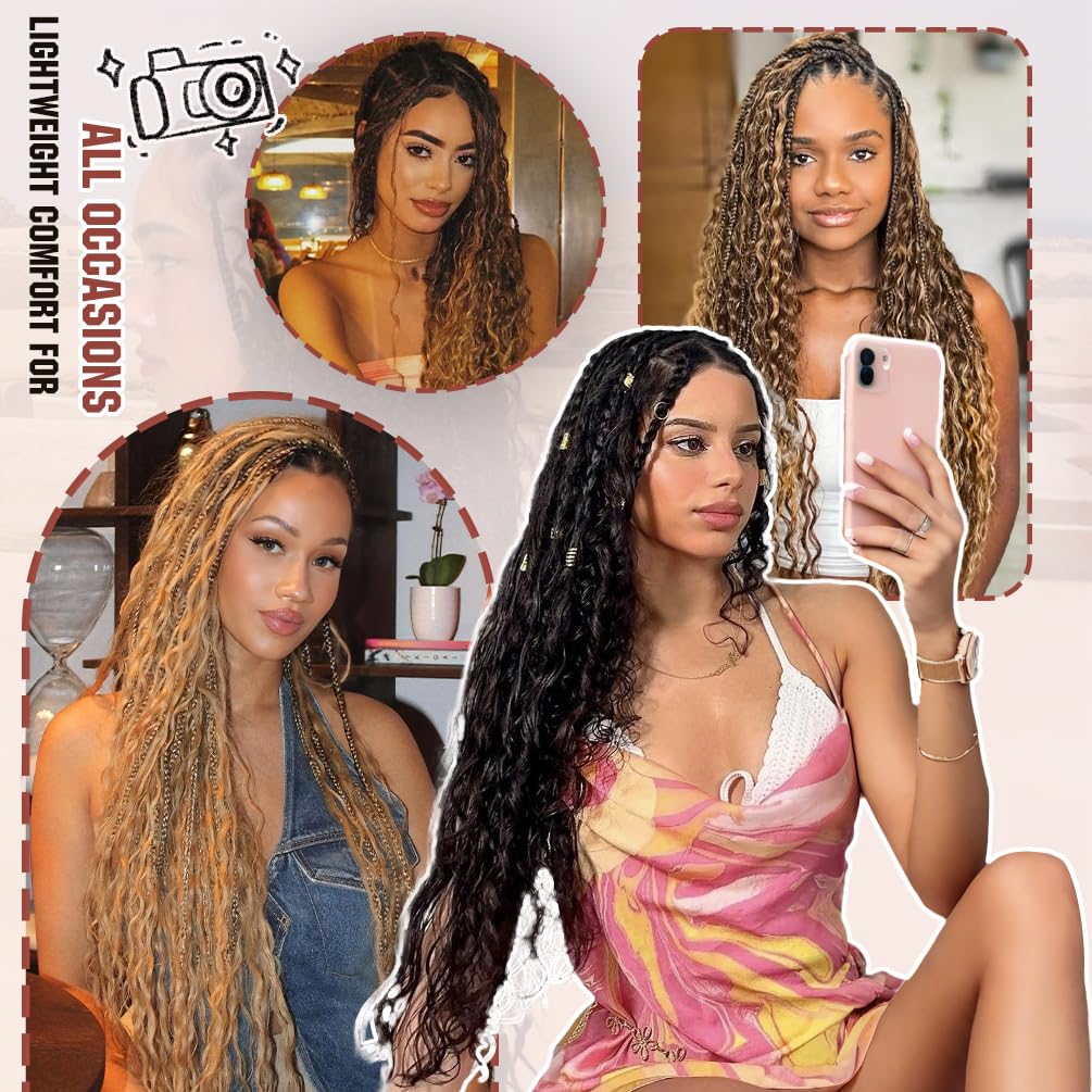 Deep Wave Human Braiding Hair for Boho Braids - 20 Inch 100G 2 Bundle/Pack Pink, 100% Unprocessed 12A Brazilian Virgin Human Hair Bulk, No Weft, Wet and Wavy Human Braiding Hair for Knotless Braids