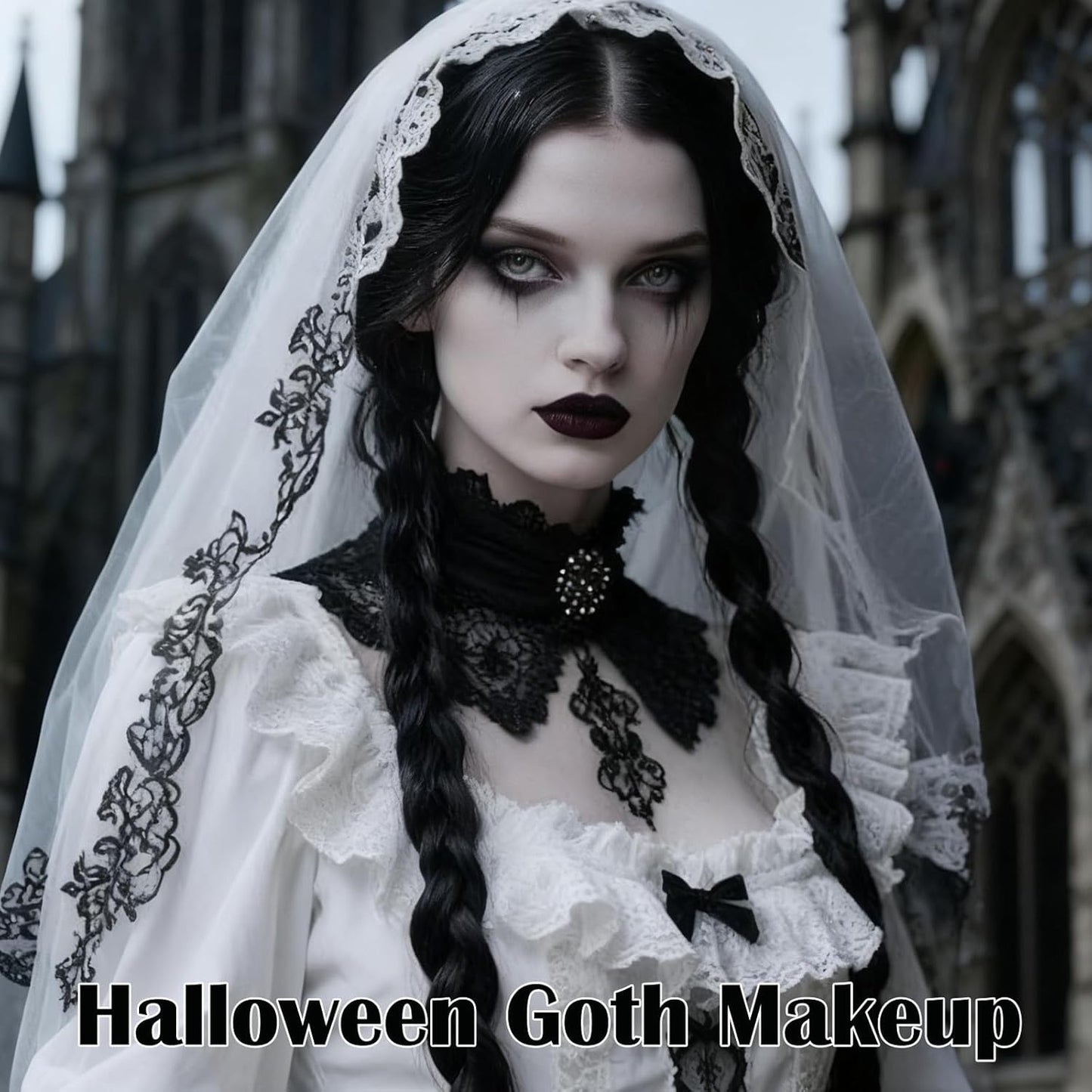 Clown White Liquid Foundation - Waterproof Halloween Face Paint for Skeletons, Vampires & Cosplay | 50ml
