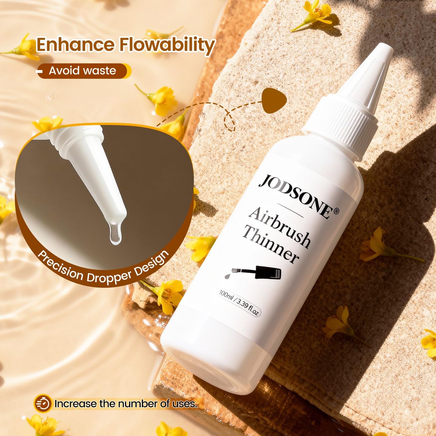 JODSONE 100ml Gel Nail Polish Thinner for Nail Spray for Gel Nail Polish Quick Dilution and Cleaning High-Efficiency Maintenance Larger Capacity Easy of Use DIY Nails Art Precision Dropper Design