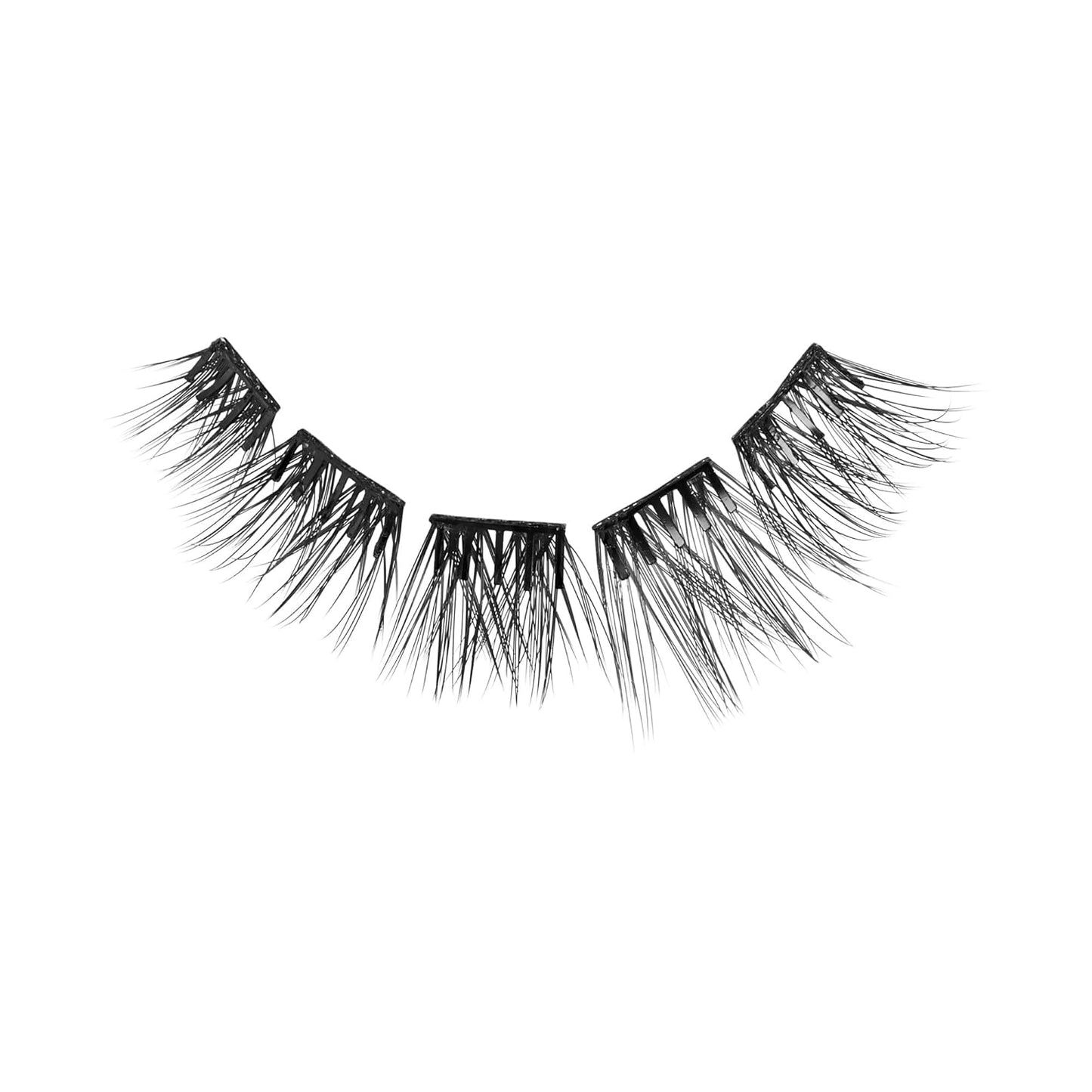 Kiss Impress False Eyelashes - Classic Wispy Cluster Multipack | 50 Pre-Glued 8mm-14mm Lashes, Contact Lens Friendly, Reusable