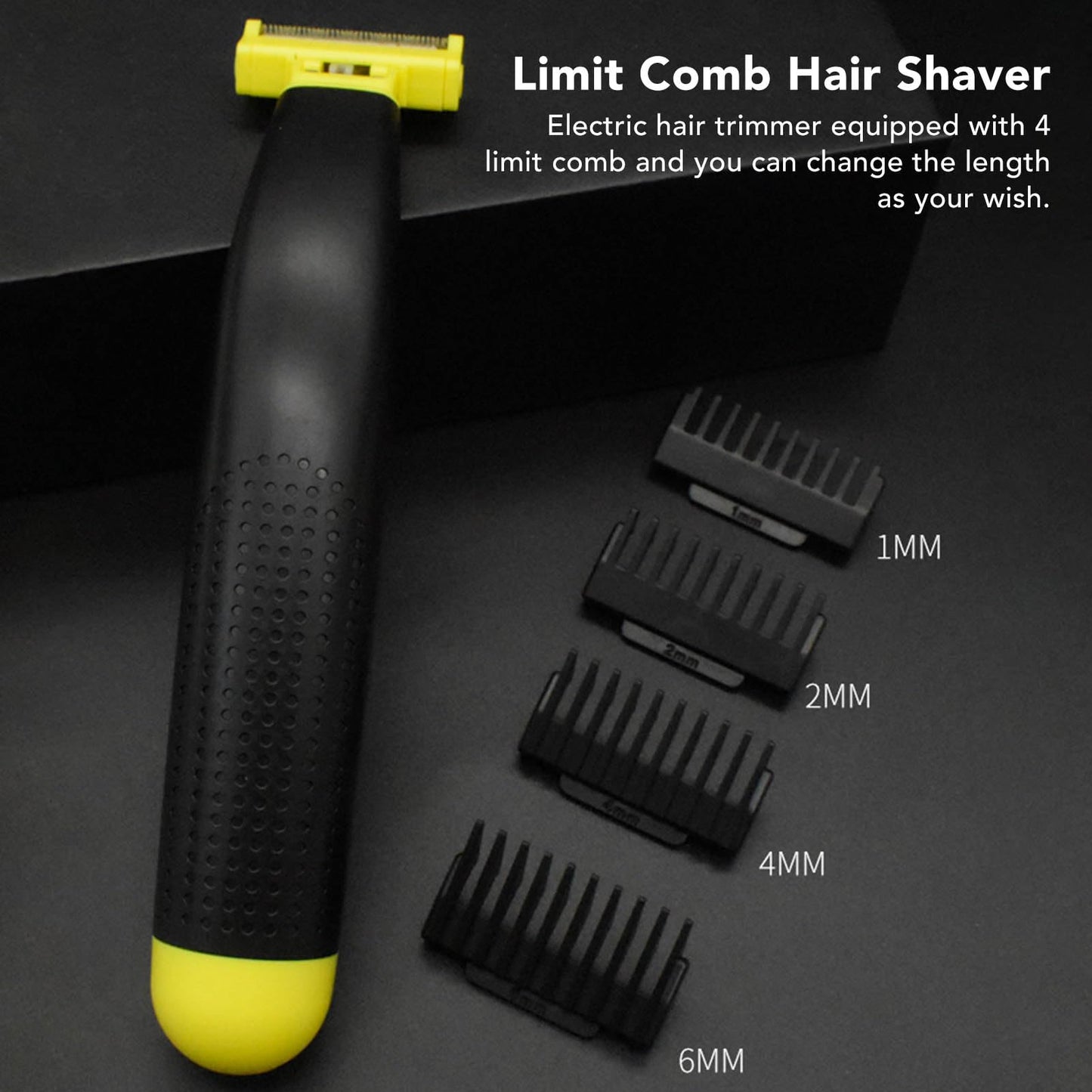 Beard Trimmer and Shavers for Men, Wet and Dry Full Body Shaver with 4 Combs, Rechargeable Mens Electric Razors for Shaving Face, Beard, Hair and Body, Gifts for Men