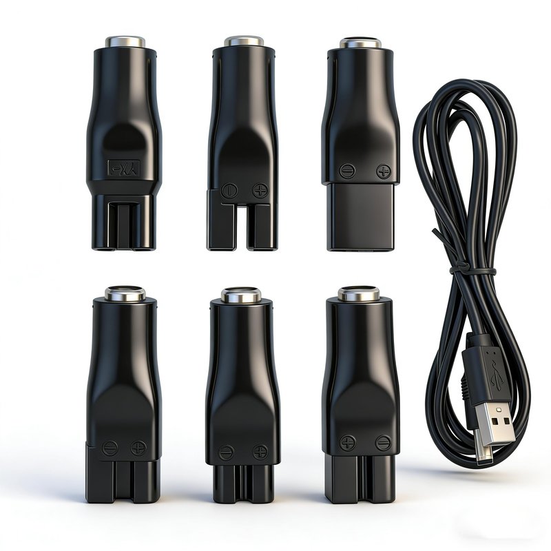 PDEEY Charger Cord for Most Eectric Hair Clipper Beard Trimmer Shaver, fit for Phililps Norelco, Hatteker, Surker, Lumural, and Beauty Instrument, Desk Lamp - 5V DC Charging Cable 7 PCS