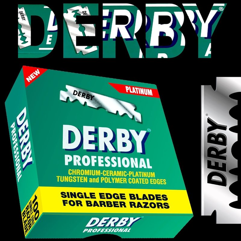 400 Derby Professional Single Edge Razor Blades for straight razor (Four Hundred Pieces)