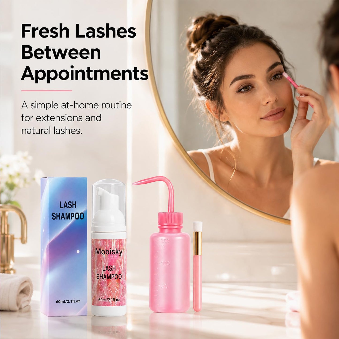 Major Dijit Lash Makeup Cleansing Foam, Foaming Face Wash, 5 fl oz, Paraben-free, Sulfate-free, Unscented, for All Skin Types