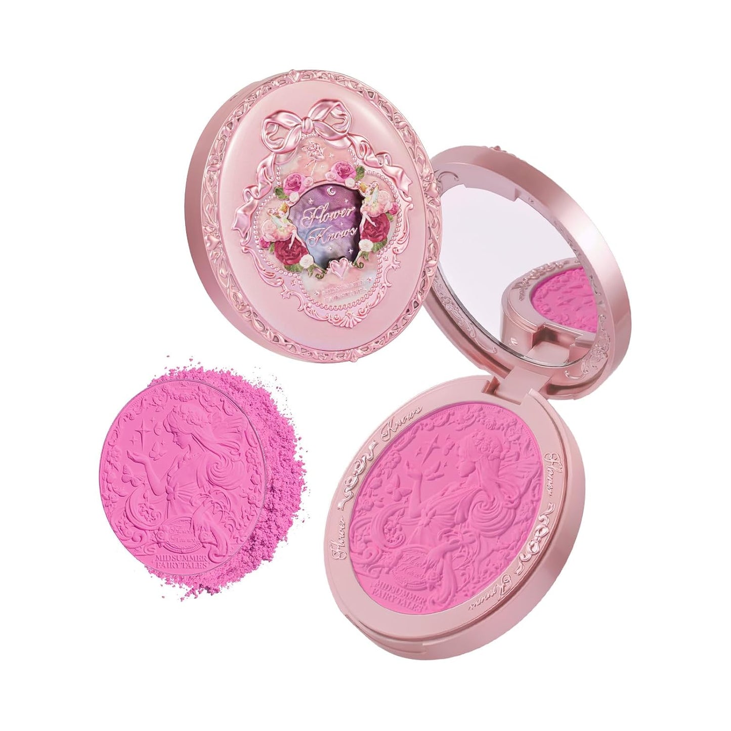 Velvet Embossed Blush - Buildable Berry Matte Powder for Cheeks | Soft Makeup for Women & Girls, 0.17 Oz