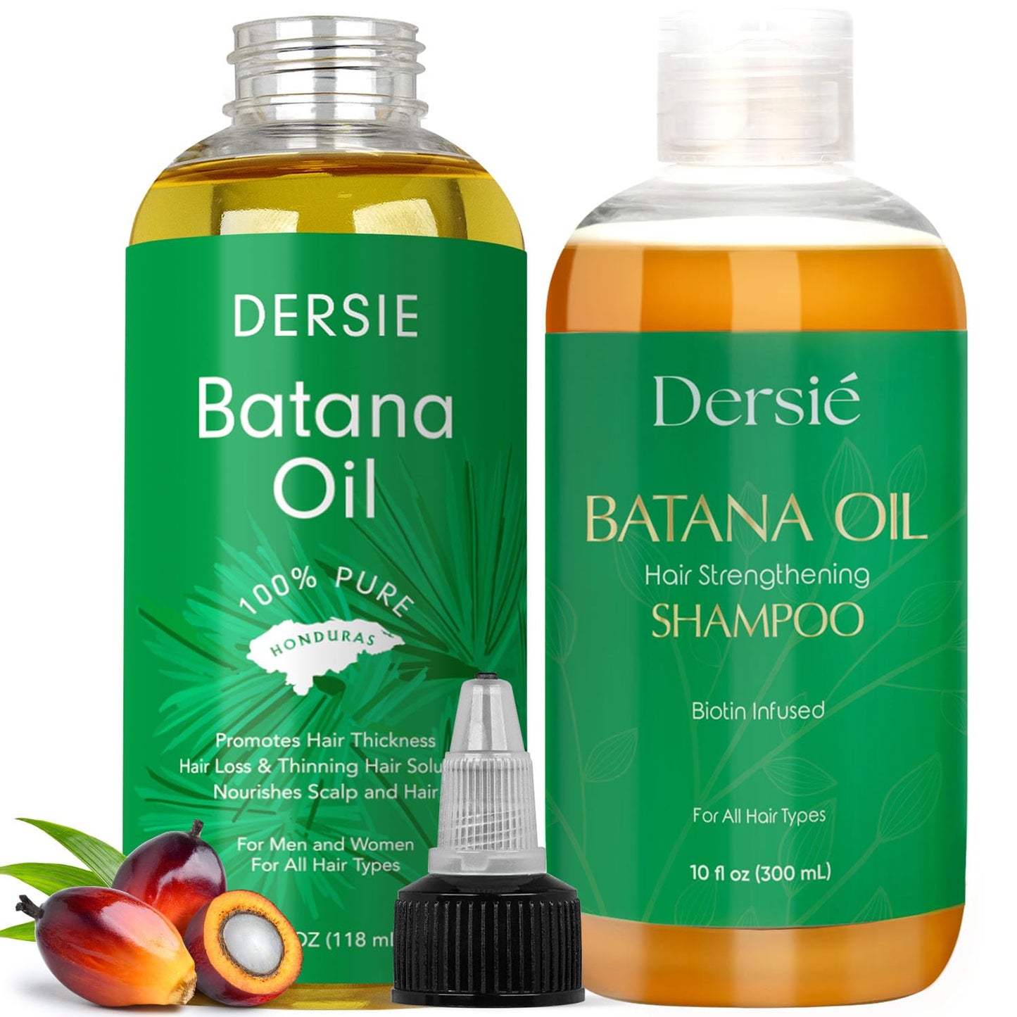 Batana Oil - 100% Pure Organic Leave-In & Pre-Wash Oil for Dry, Damaged Hair - Scalp & Hair Care | 4 fl oz