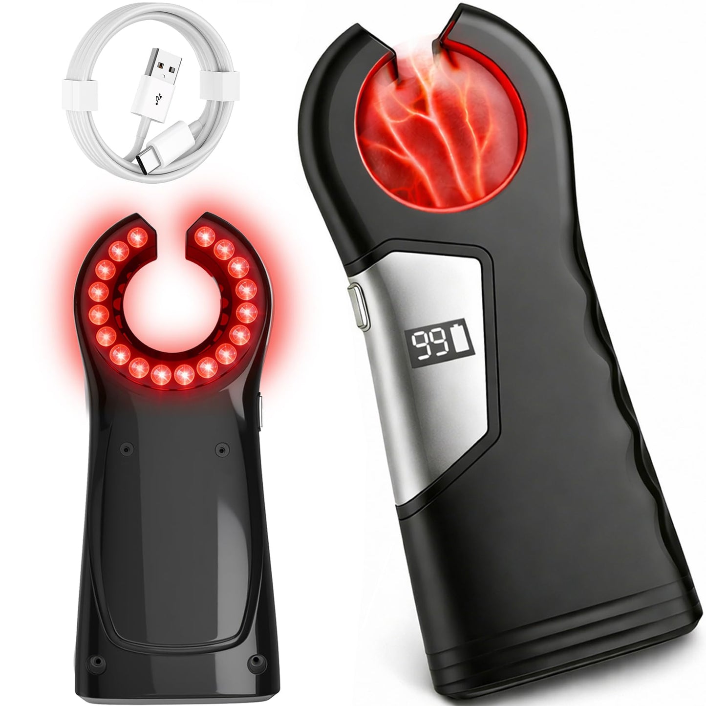Kyiwxs Rechargeable Vein Finder, Vein Finder for iv Access for Universal Skin Compatibility, Suitable for Nurses,Clinics & Home Use Vein Locator Device-Black