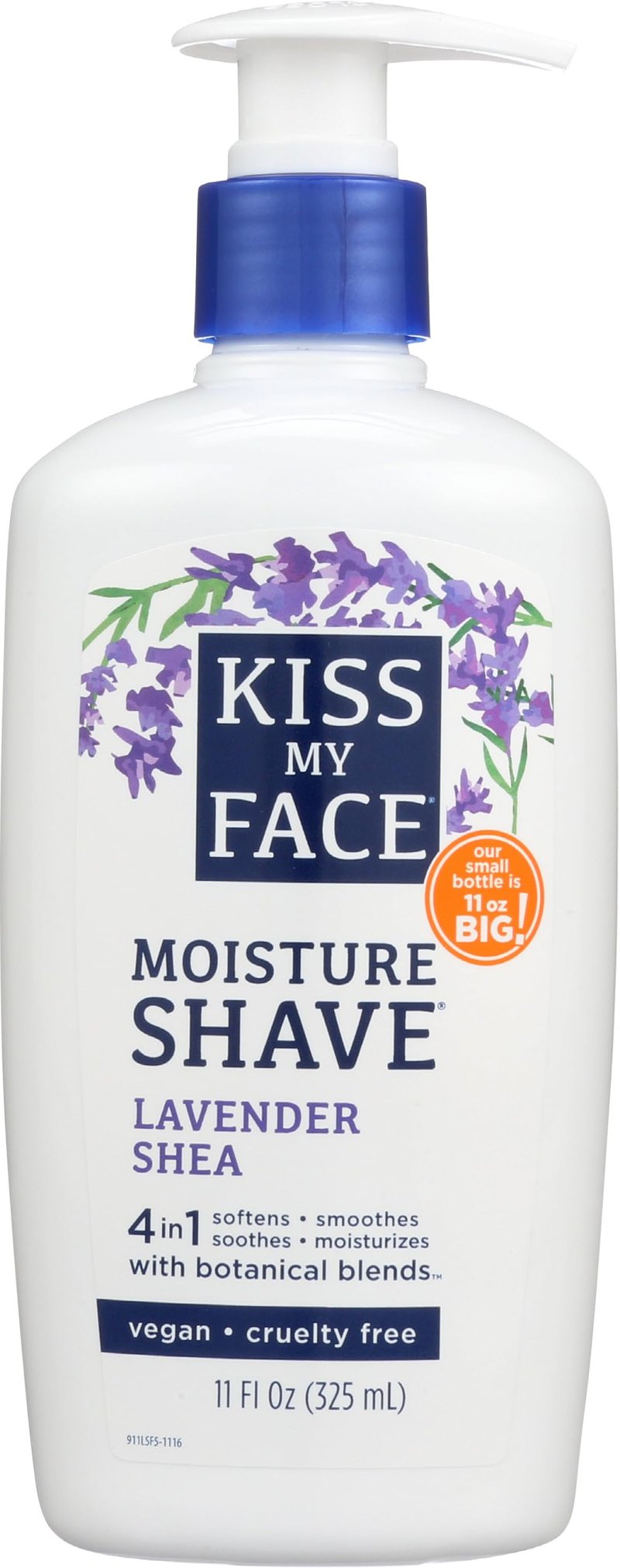 Kiss My Face, Moisture Shave Lavender Shea, 11 Fl Oz