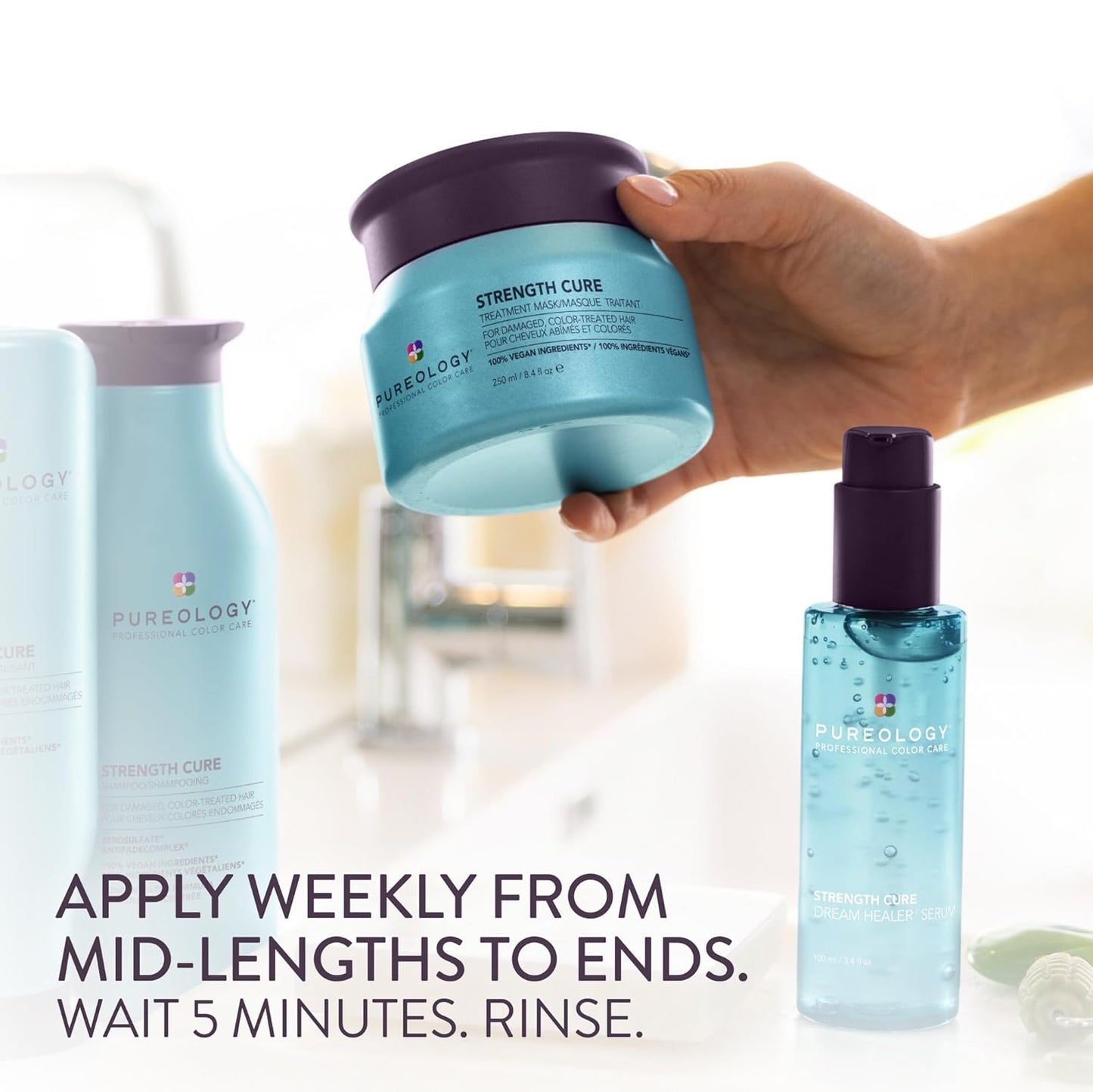 Strength Cure Hair Treatment Mask - Intense Repair for Damaged Color-Treated Hair | Restores Softness & Detangles