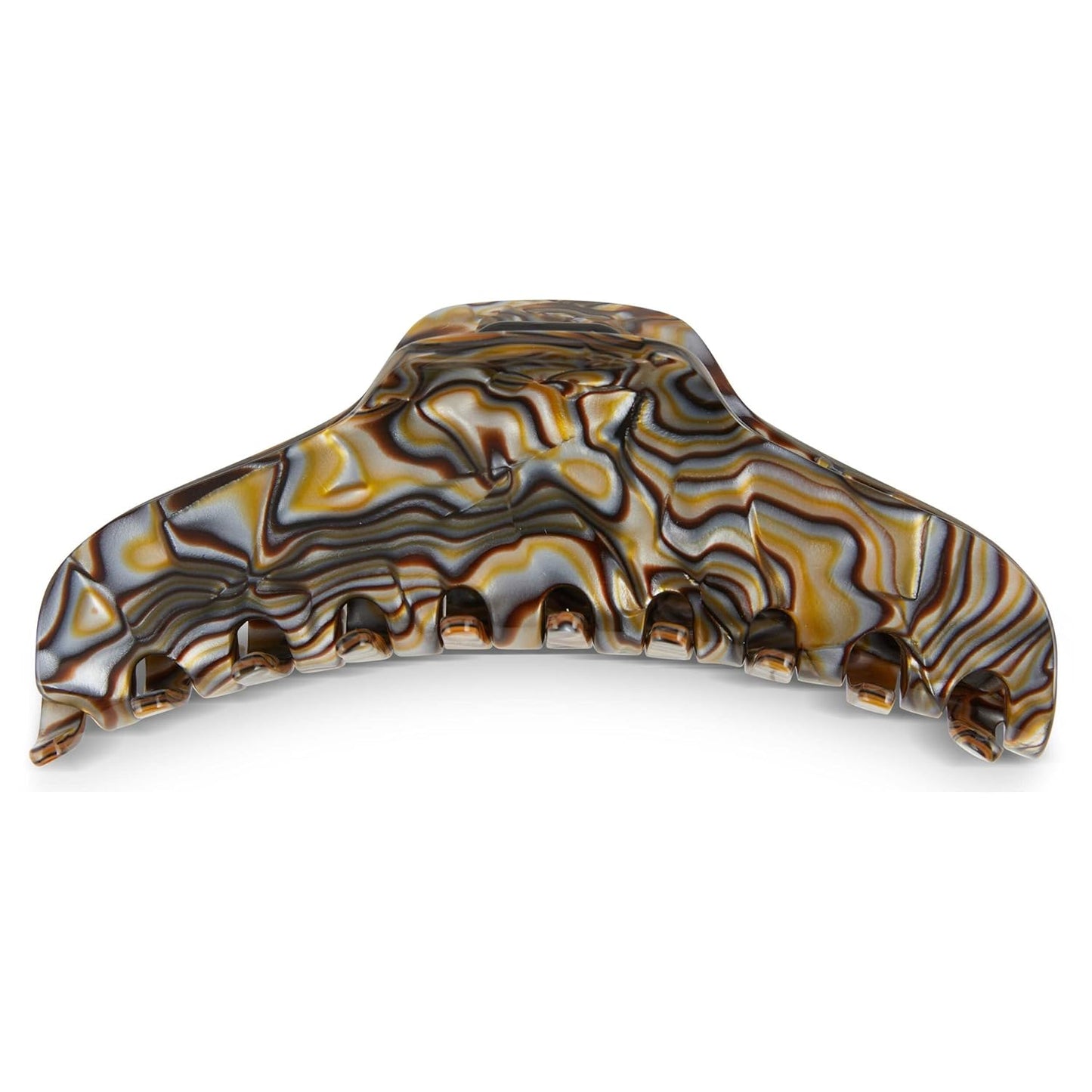 Allure Jumbo French Hair Clip - Large Onyx Jaw Clip for Thick Hair