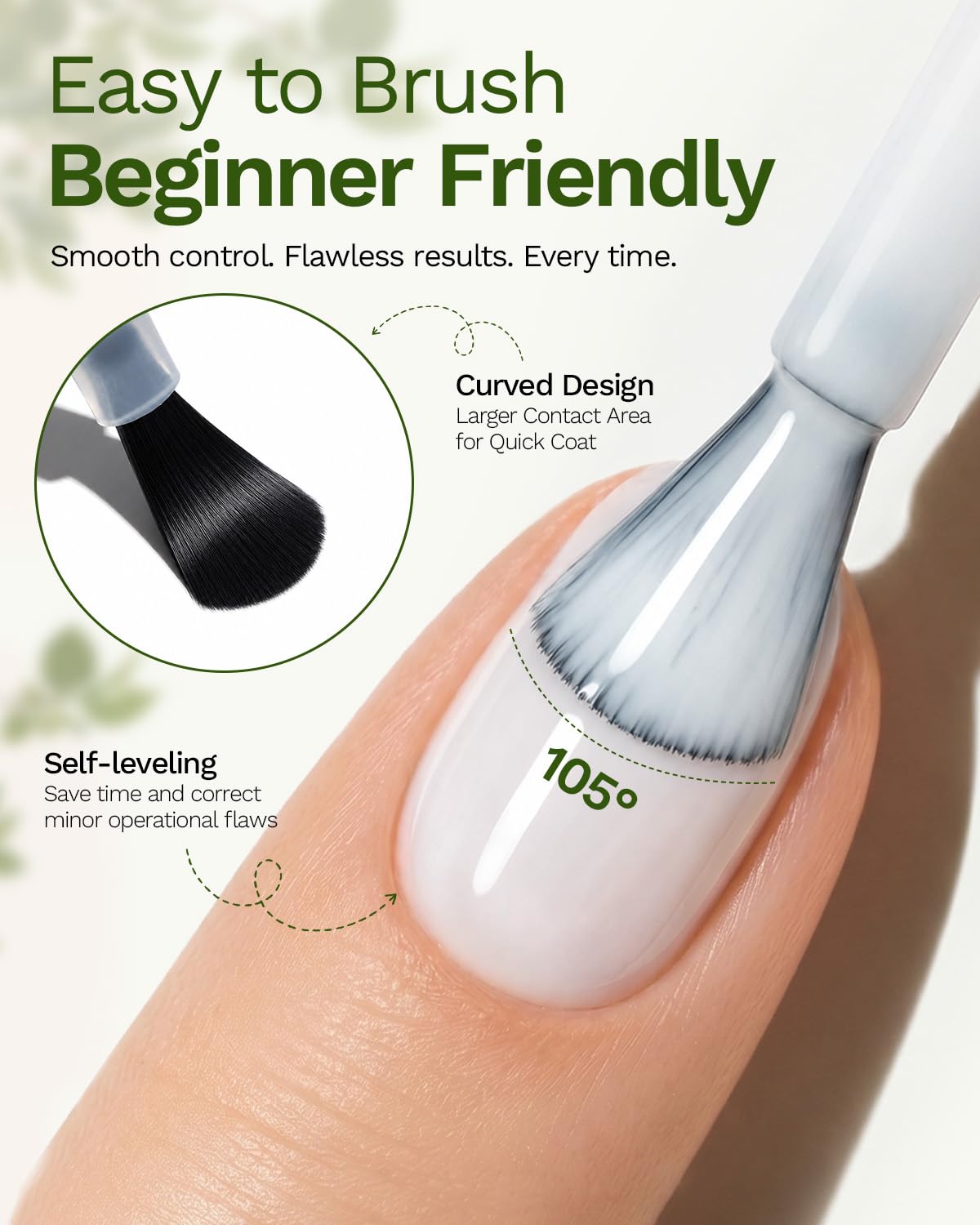 Makartt Milky White Gel Nail Polish: 15ML Hema-Free, Jelly White