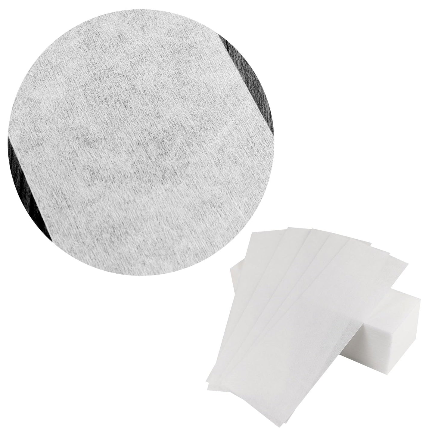 100 Pcs Waxing Paper 2.8 x 7.9 Inch Wax Strips For Hair Removal On Legs Chest Back Intimate Areas And Face