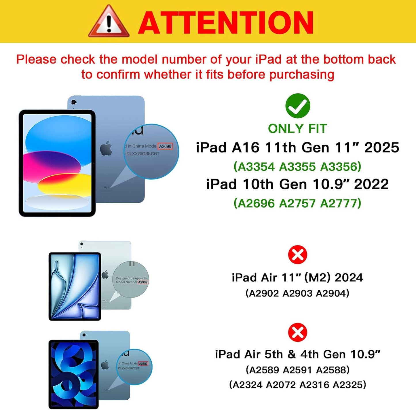 iPad Screen Protector - Tempered Glass Film Guard for A16 2025 & 10th Gen 11 Inch | Clear, 2 Pack