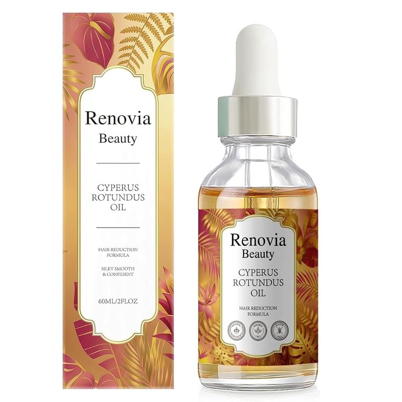 Cyperus Rotundus Oil - Natural Herbal Hair Removal Oil for All Skin Types | 1 Bottle
