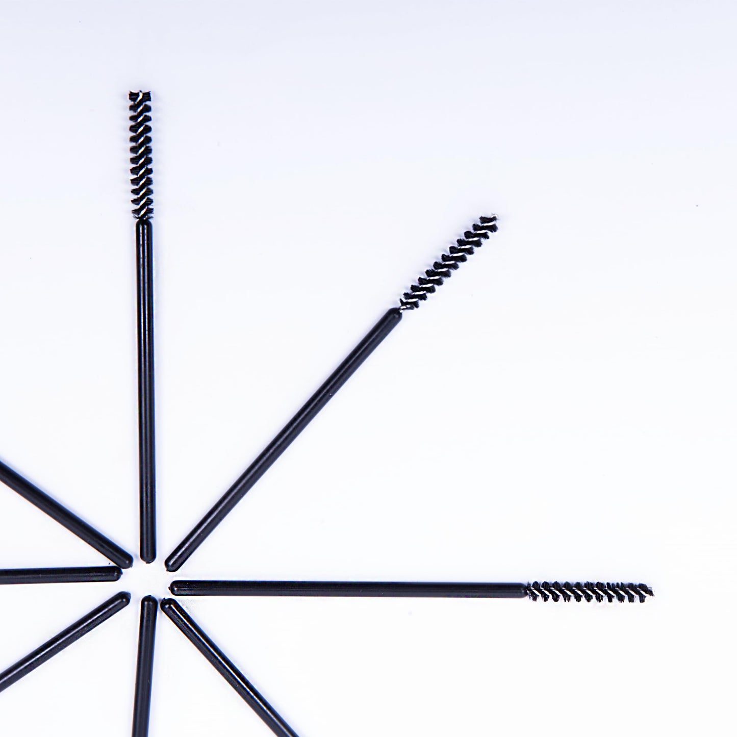 i-Laesh Skinny Mini Mascara Wands Applicators Spoolies Black 50PCS