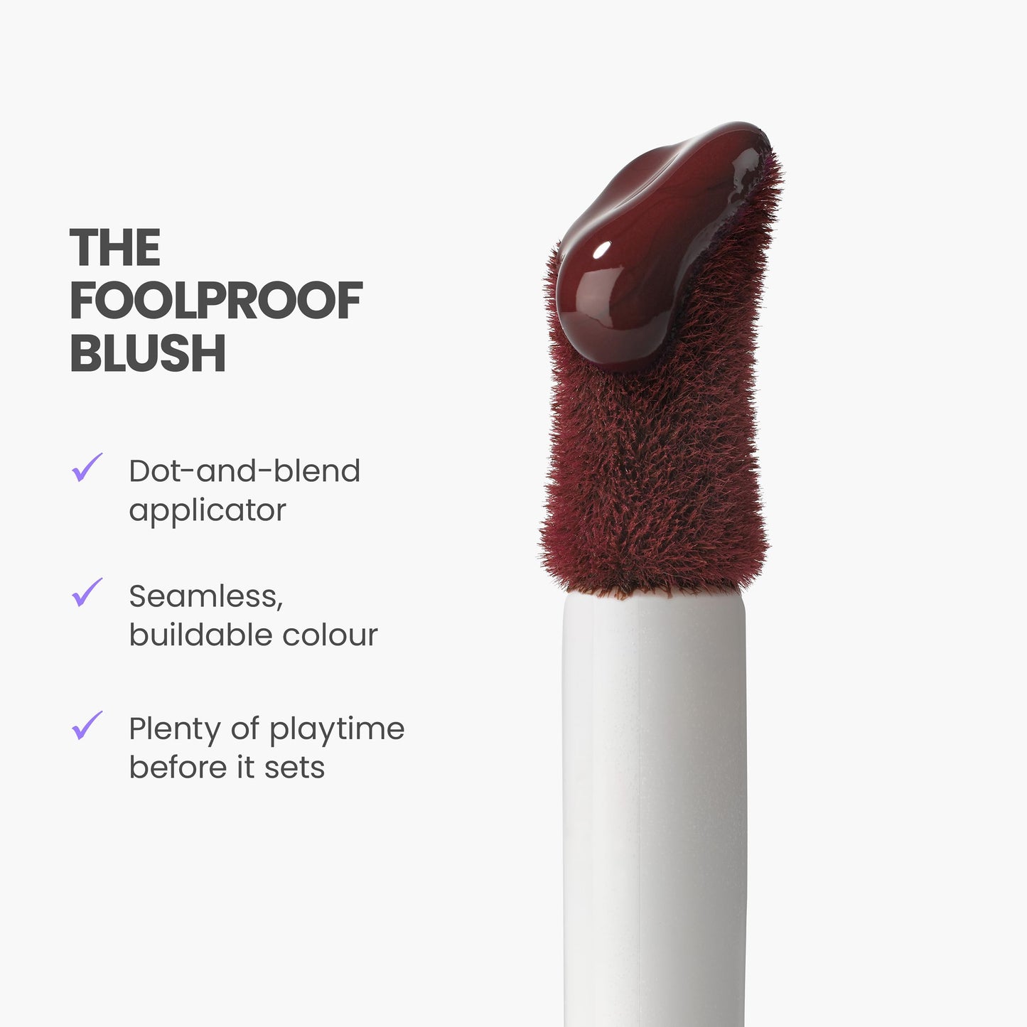 Wonderskin Liquid Blush Stain - Wonder Blading All-Day Blush Stain, Buildable Cocoa Red Cream Blush Tint for Cheeks, 12HR Transfer-Proof Natural Glowy Finish, Water-Resistant (Toasty)