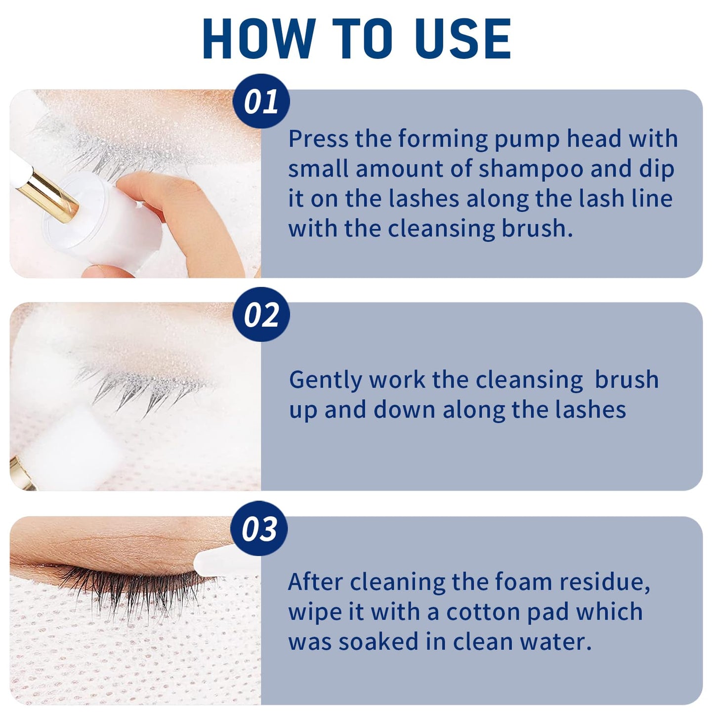 TWILASH BY DLY Lash Shampoo Bulk, Eyelash Cleanser for Extensions 2 Liters, Safe Makeup Remover, Non-irritating or Burning Eyelid Foaming Cleanser for Professional Salon and Home Use (Ocean-2L)