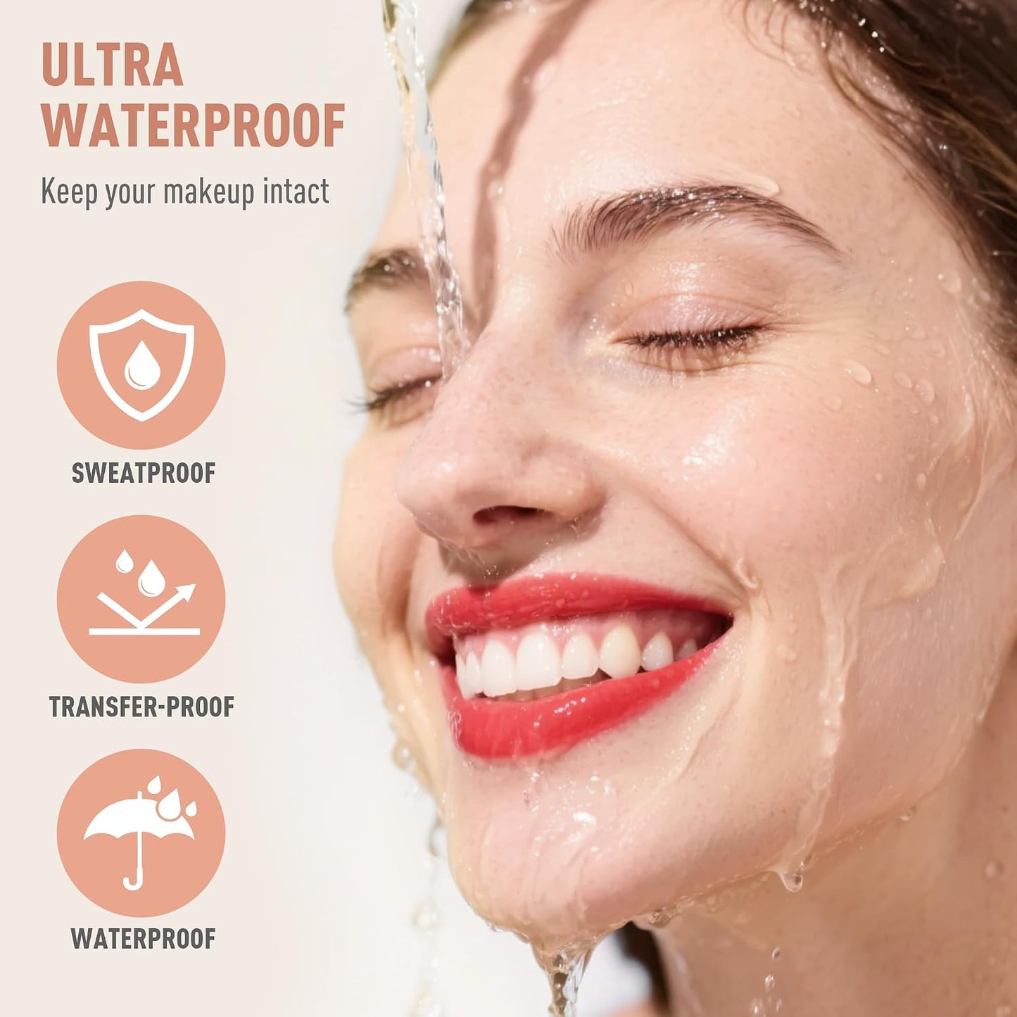 Dewy Liquid Foundation Makeup - Waterproof & Lightweight Hydrating Formula | 2 Pack, Classic Ivory