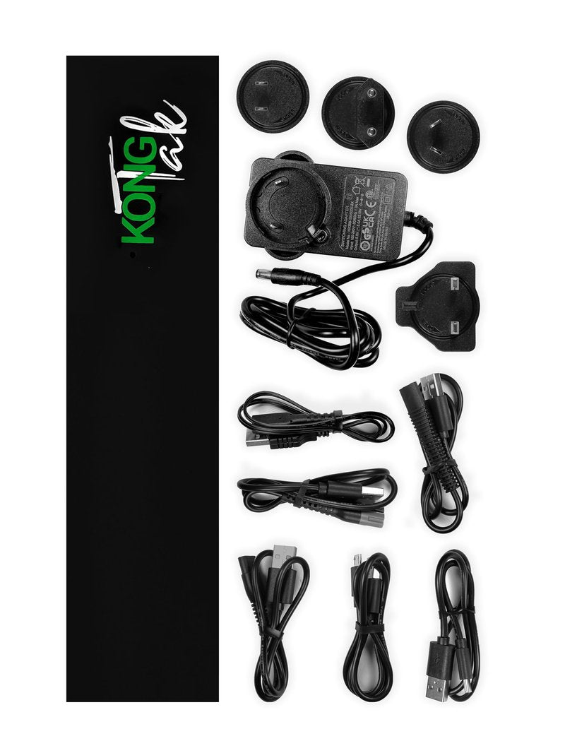 KONG TAK 4-Port USB Hub Station Charging Block And Professional Barber Appliance Magnetic Mat (Sold Separately) (GREEN BLOCK)