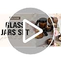 Amber Glass Jars with Lids 2 oz Set of 30 with Labels & Spatulas - AstrivixDD