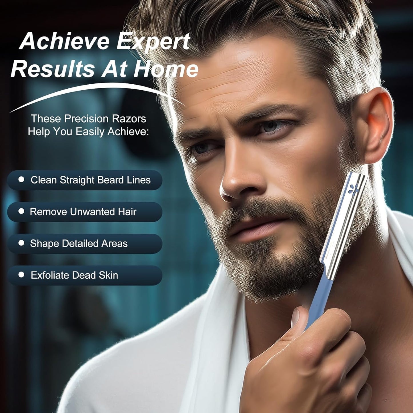 Women Facial Razor - Dermaplaning Tool for Hair Removal | Peach Fuzz Trimmer for Sensitive Skin