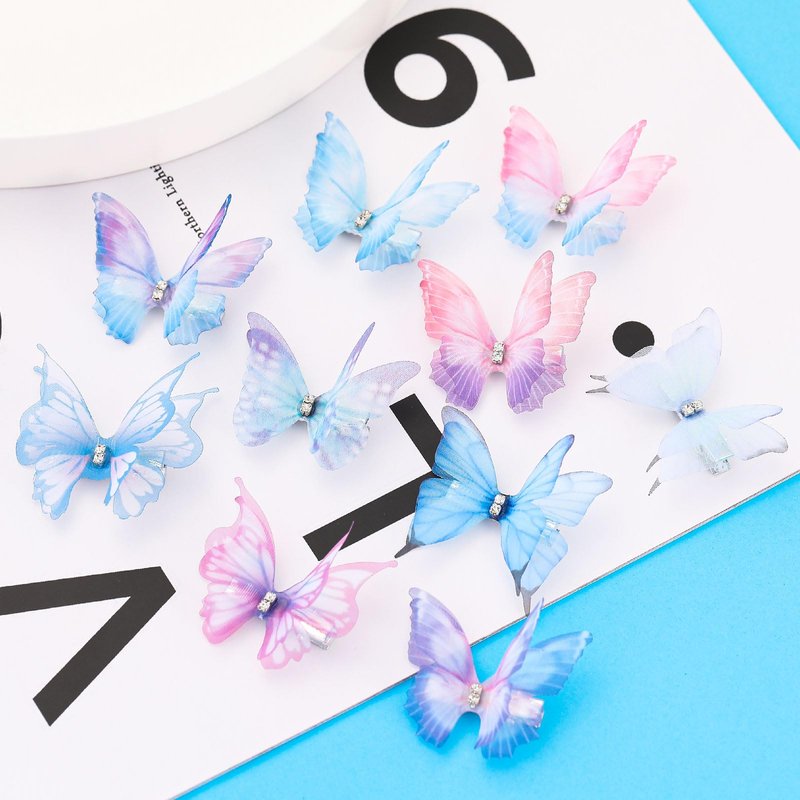 20Pcs Rhinestone Y2K Glitter Hold Hair Jaw Clips, Cute Hair Claws, and Butterfly Clips for Teens Women - Gifts