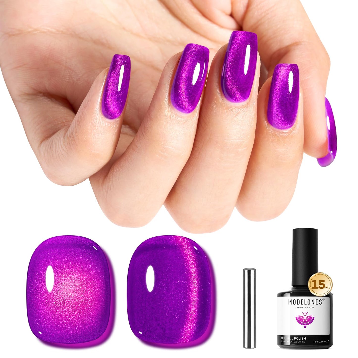 Smokey Pink Gel Nail Polish - Morandi Soak Off LED Formula | 15ML for DIY Nail Art