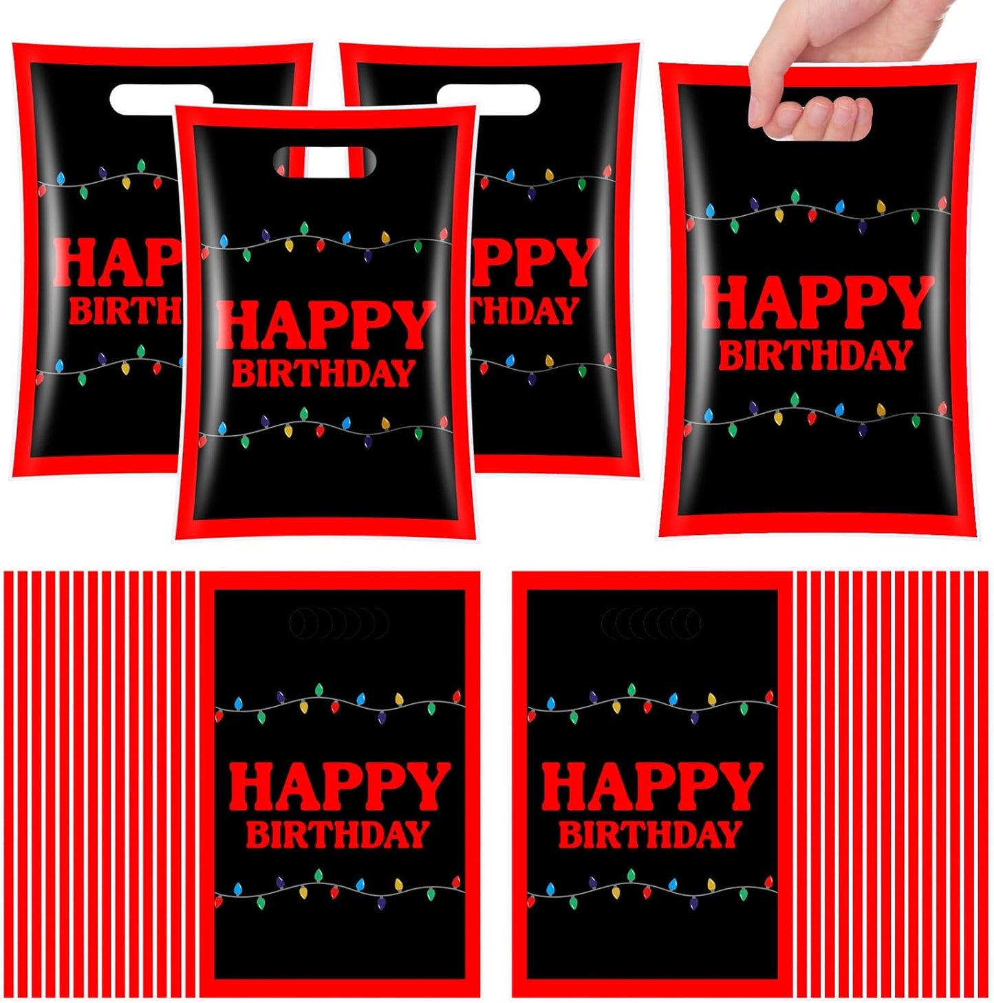 Spider Goodie Bags - 30 Pcs Cartoon Spider Candy Gift Bags | Birthday Party Supplies