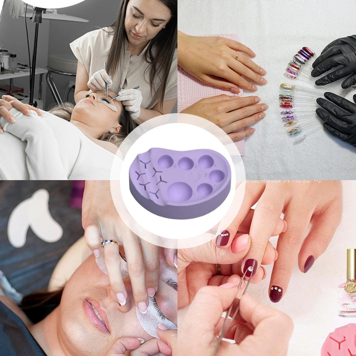 Lash Lift Tool – Silicone 6.5x6x1.5cm | Brow Lamination Palette | Mixing Stick Professional Beauty Tool for Lash Lifting Brow Styling Adhesive Application Makeup Mixing Salon and Home Use