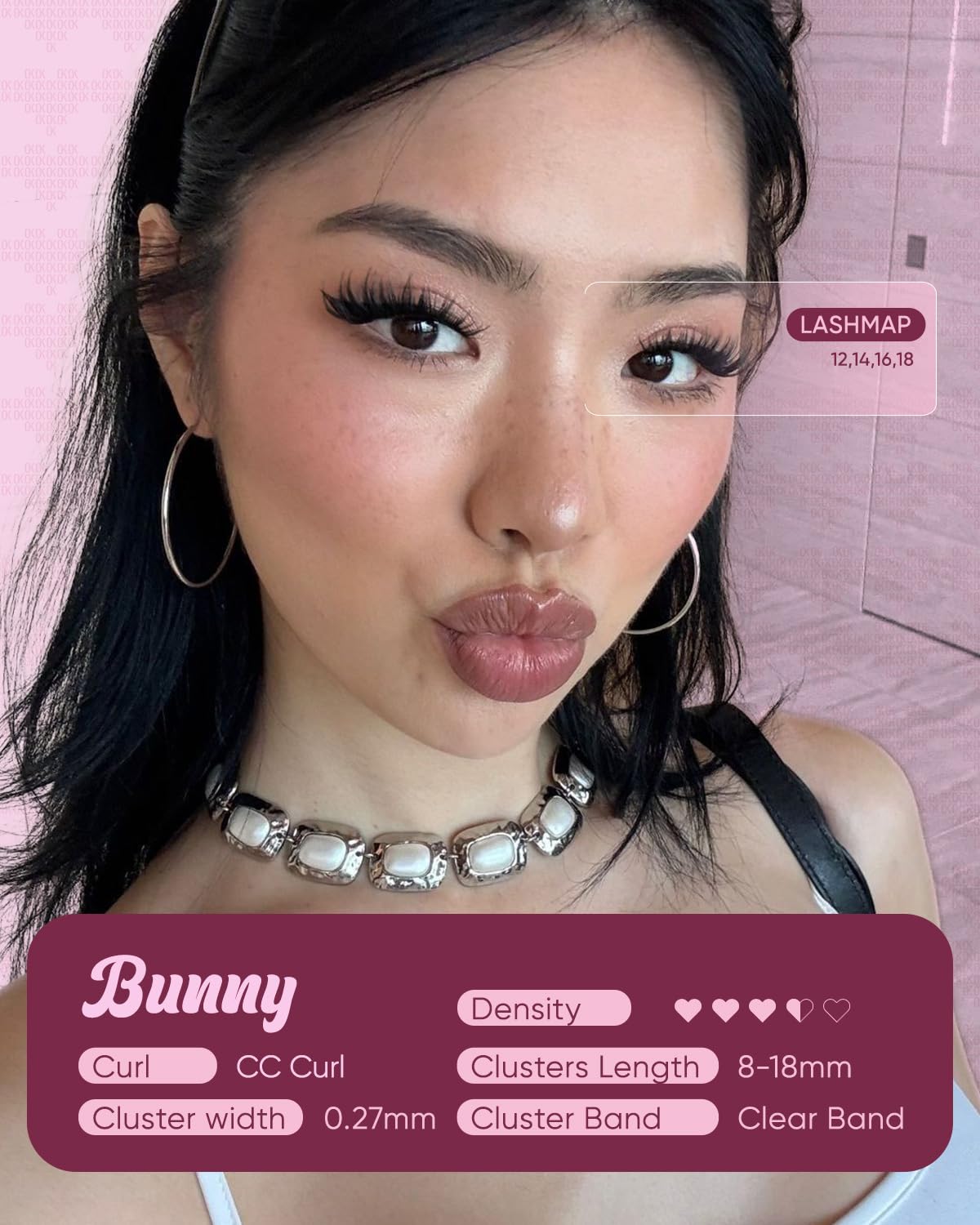 OKAYLOVE Bunny Lash Clusters Eyelashes Clusters