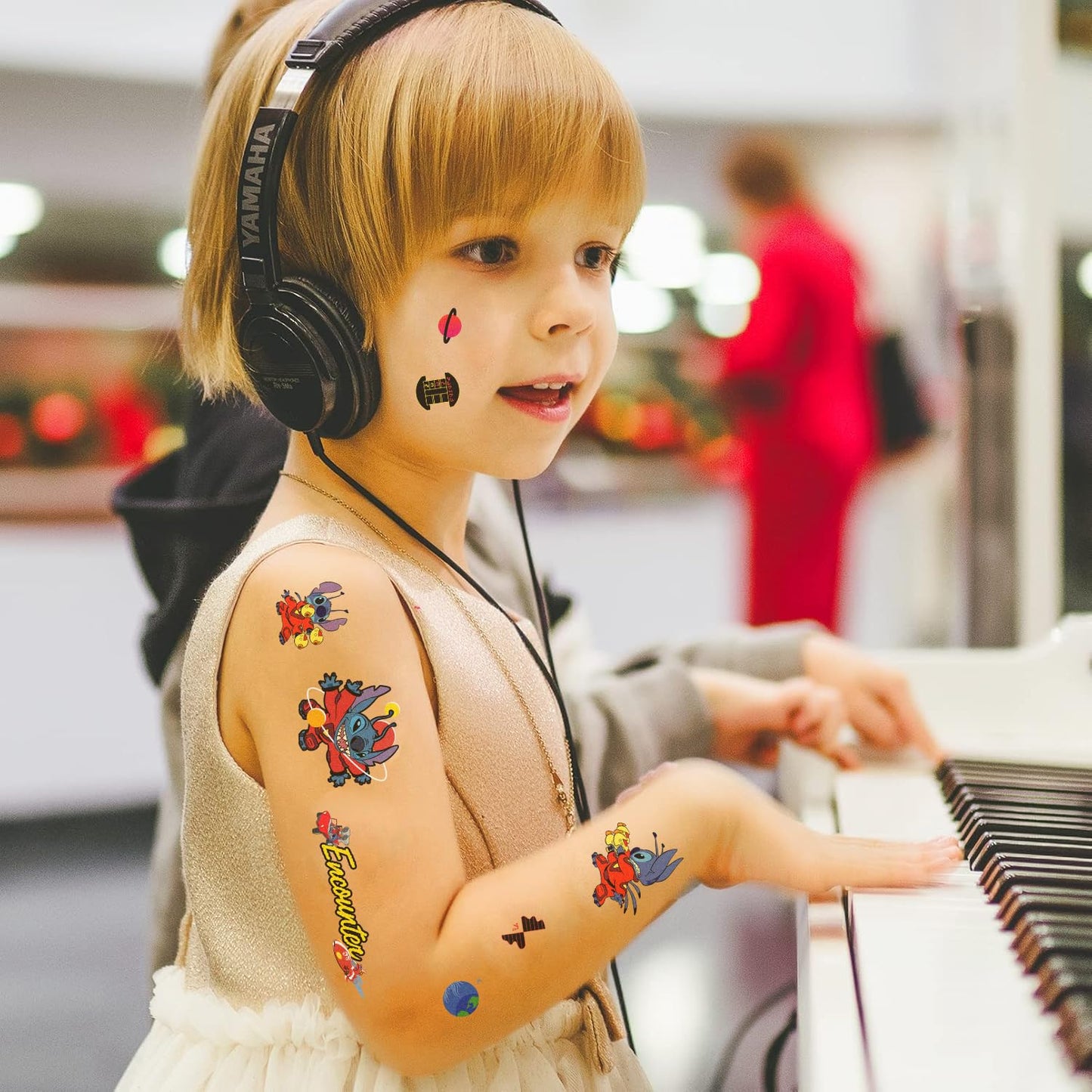Stitch Temporary Tattoos - 10 Sheets of Fun Cartoon Designs | Perfect for Teen Birthday Parties & Home Activities