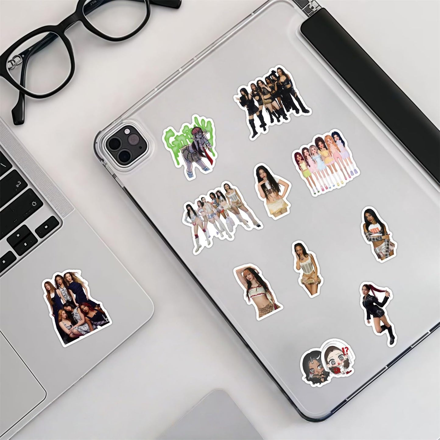 CCHZYSKO KATSEYE Stickers Set Waterproof Laptop Decals for Water Bottle, Laptop, Computer, Skateboard, Phone 78PC