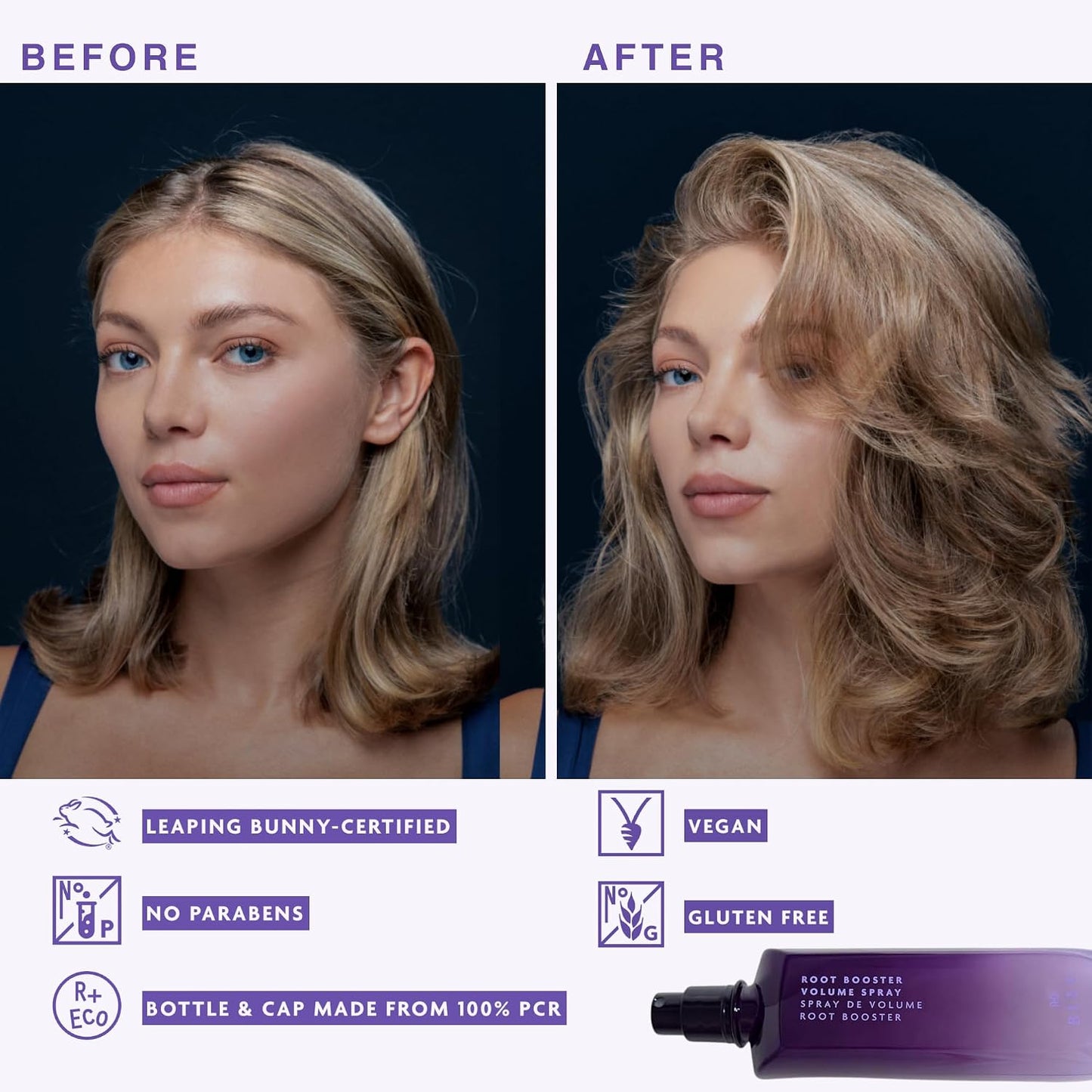 R+Co BLEU Root Booster Volume Spray - Instant Lift for Fine, Thin Hair - Lightweight Formula for Body & Fullness - 6.8 oz