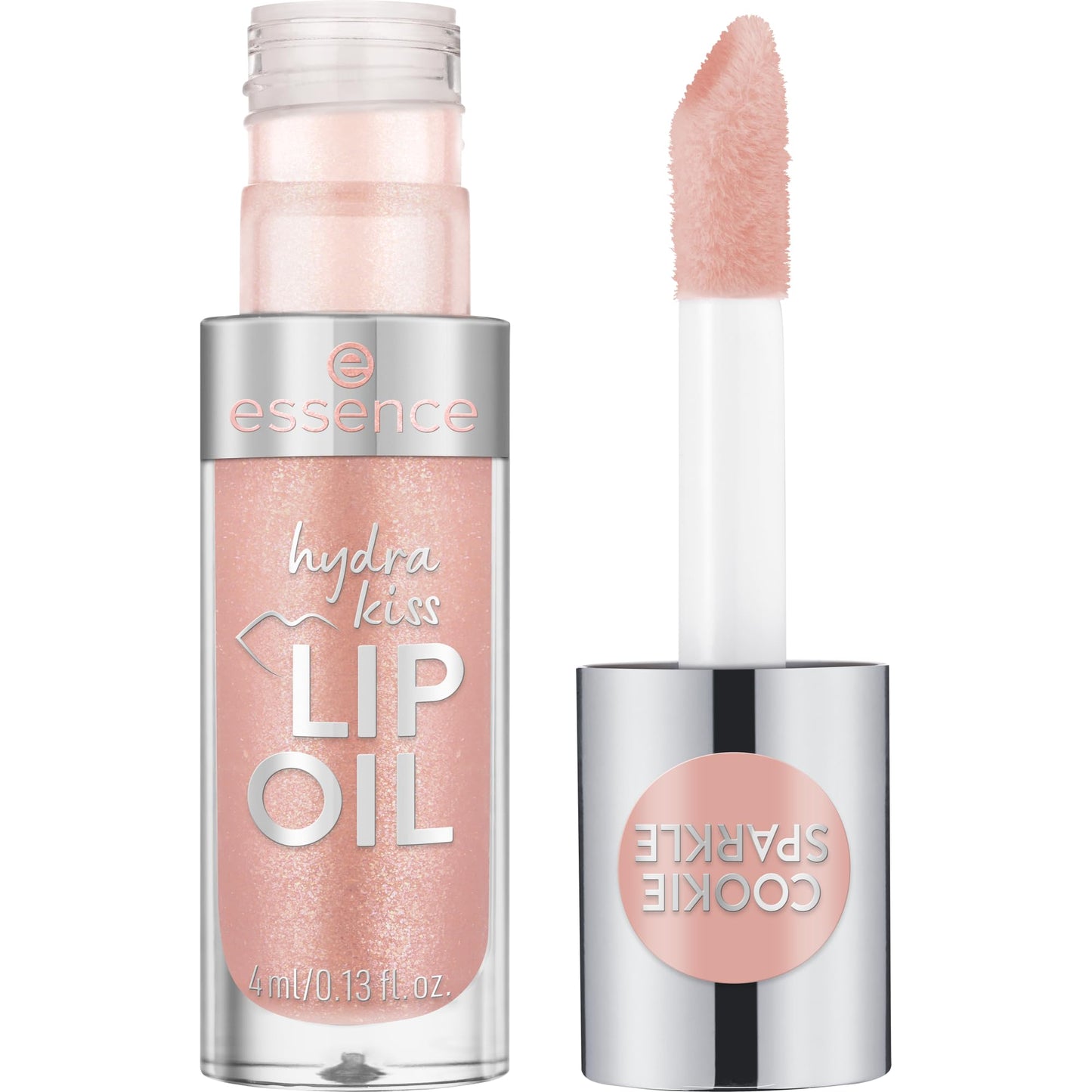 essence Hydra Kiss Lip Oil, Tinted Glimmer Finish (09 | Cookie Sparkle)