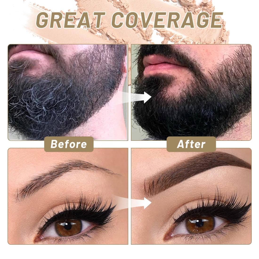 Hairline Powder for Thinning Hair - Gray Coverage Touch-Up for Women | Conceals Hair Loss