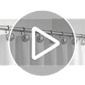 Rust-Resistant Shower Curtain Hooks - 12-Pack Chrome Decorative Rings