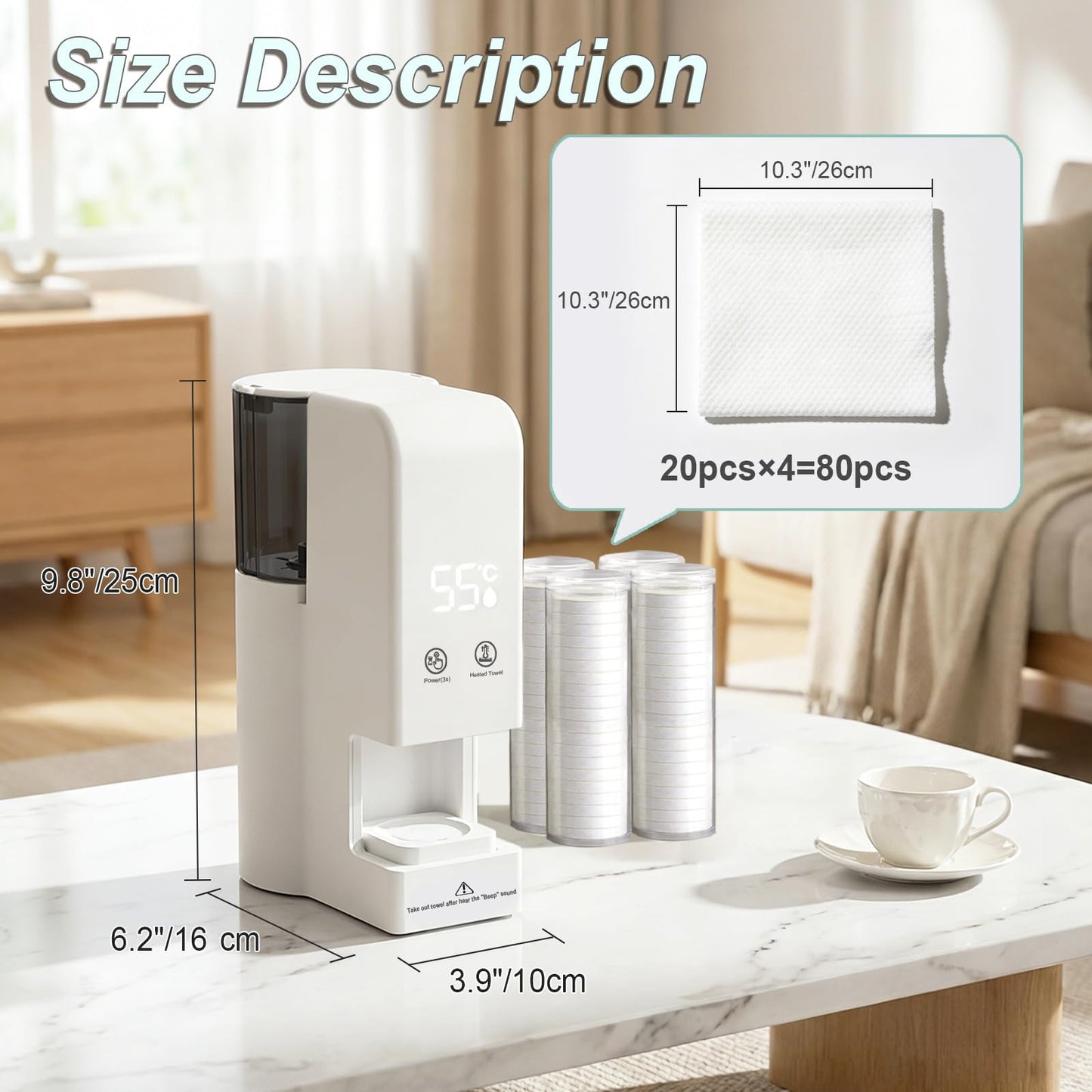 BFECGDXT Disposable Compressed Facial Towels Refills for Hot Towel Warmer