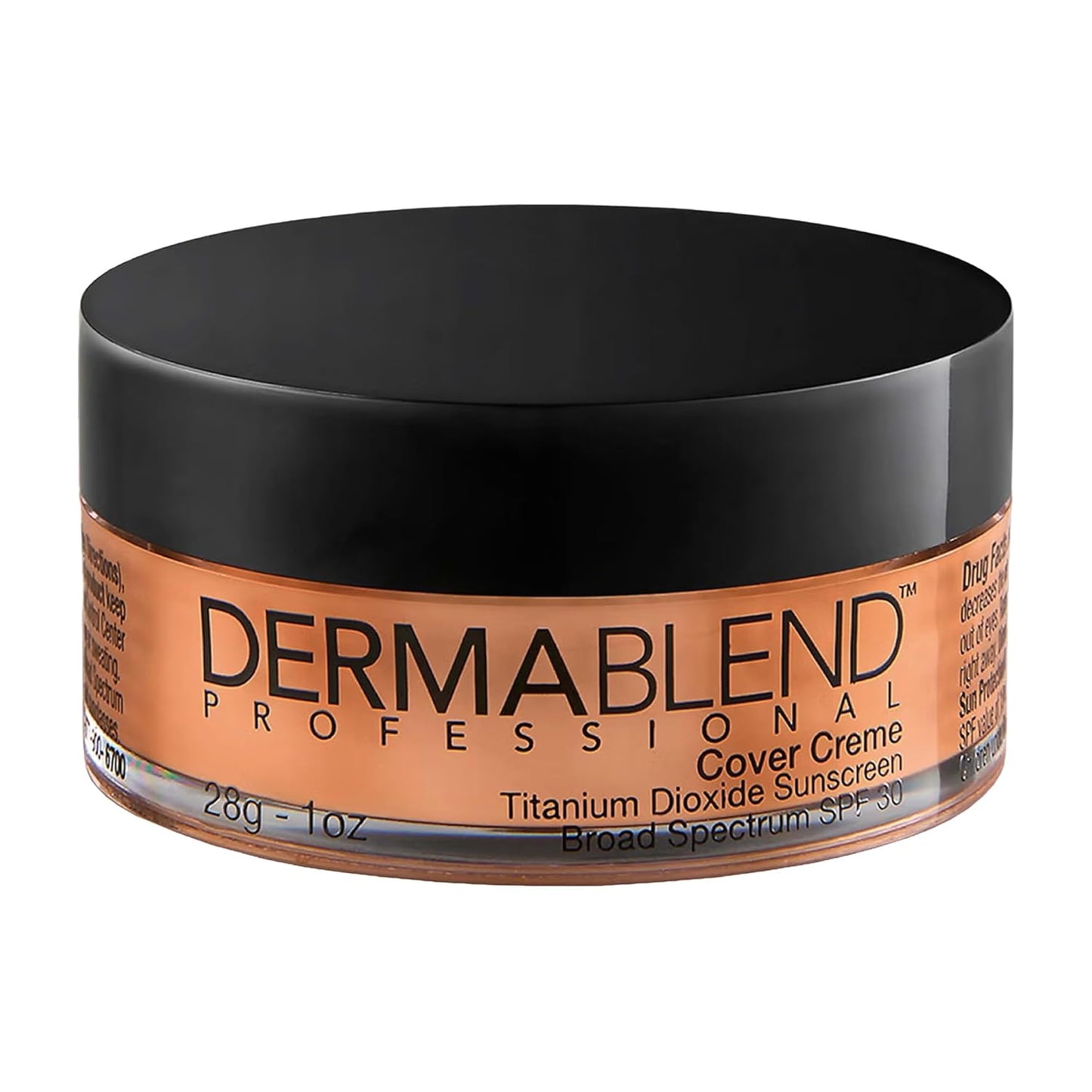 Dermablend Cover Crème - Full Coverage Foundation Makeup | Hydrating Cream Concealer for Dark Circles & Blemishes, SPF 30, 1 Oz