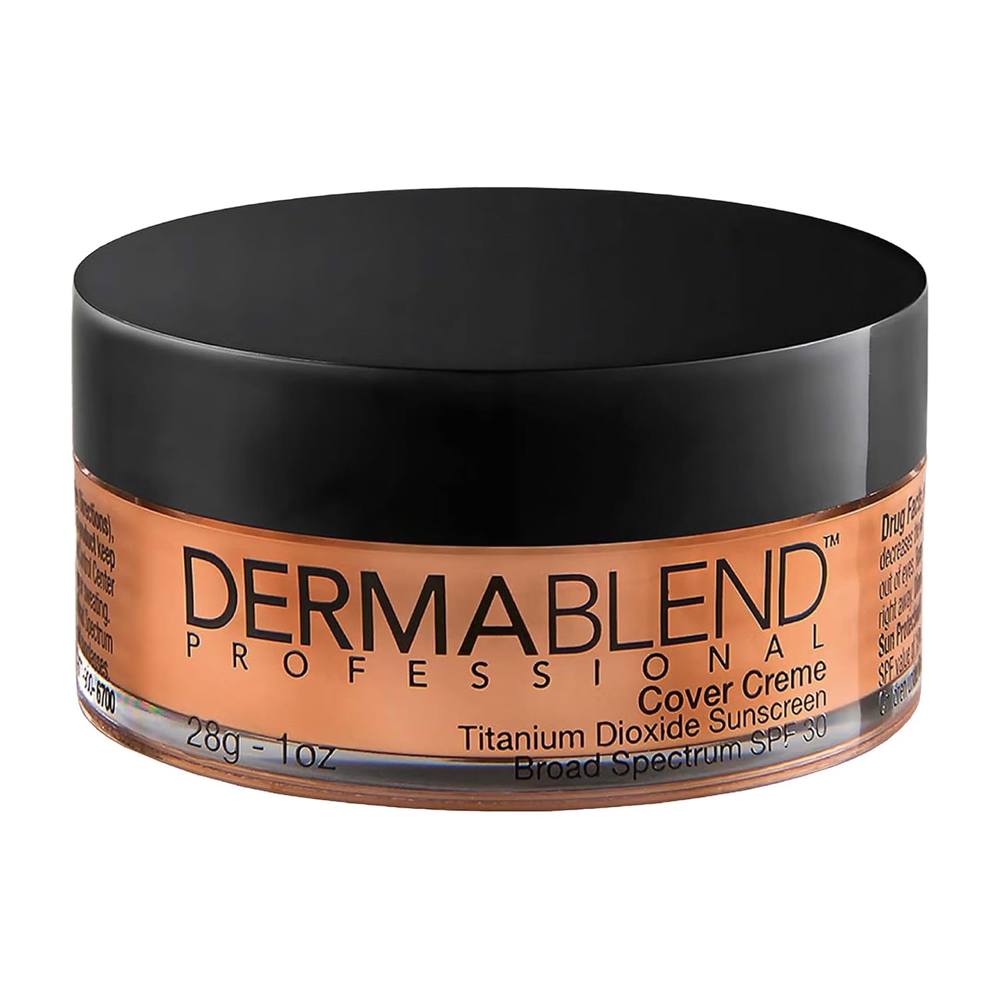 Dermablend Cover Crème Full Coverage Foundation - Hydrating Cream Concealer for Dark Circles & Blemishes | SPF 30, 1 OZ