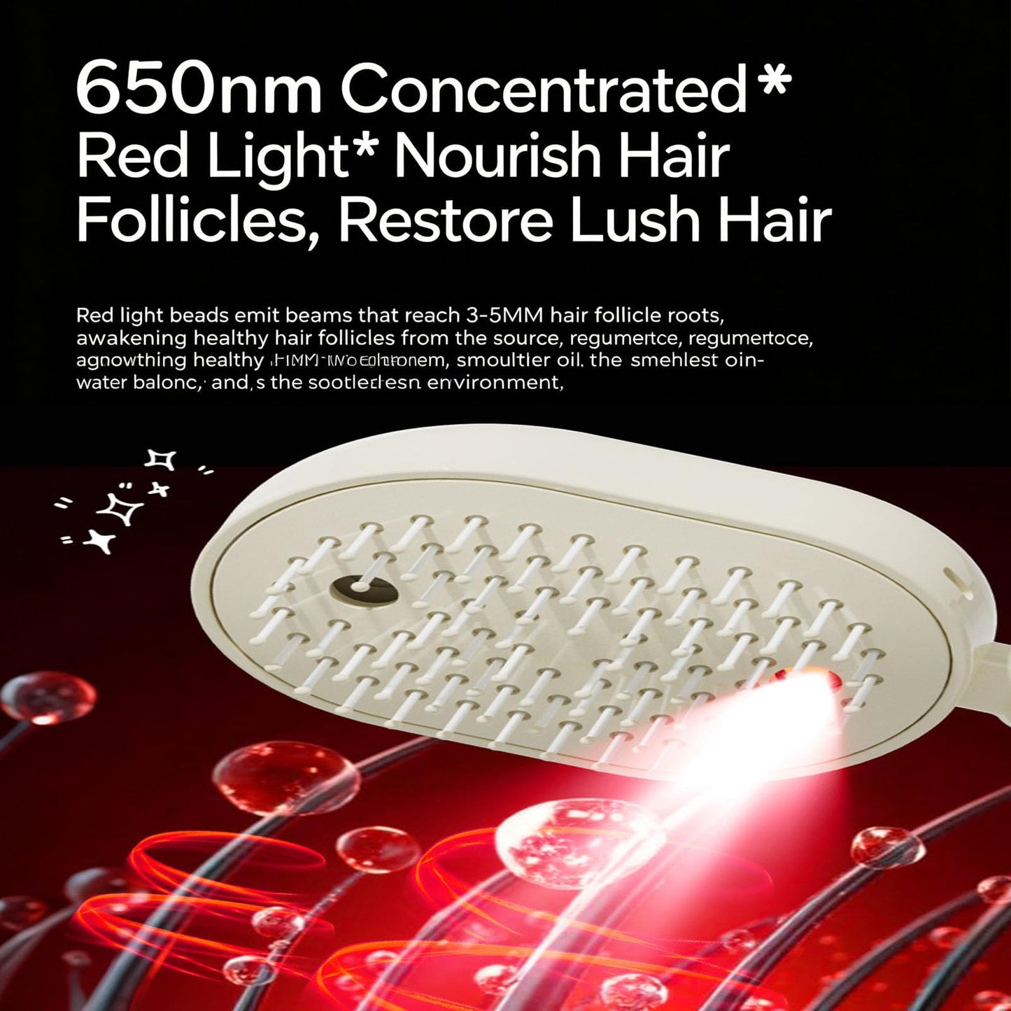 -Electric Spray Air Cushion Massage Comb, Last Mature Hair Brush, Detangling & Anti-Static and Self-Cleaning, Electric Spray Hair Cushion for Frizzy Hair (Purple)