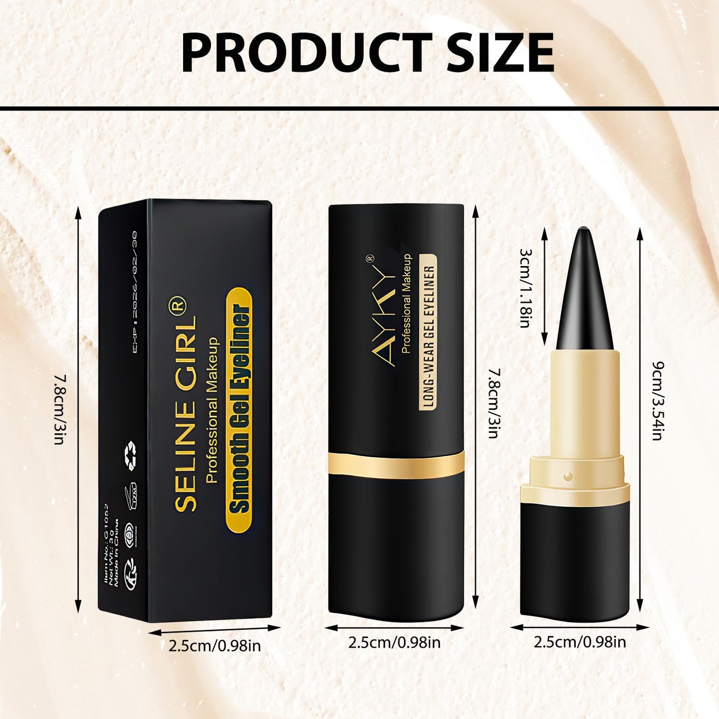 Nicgou Ayky Long Wear Gel Eyeliner (04# Black)