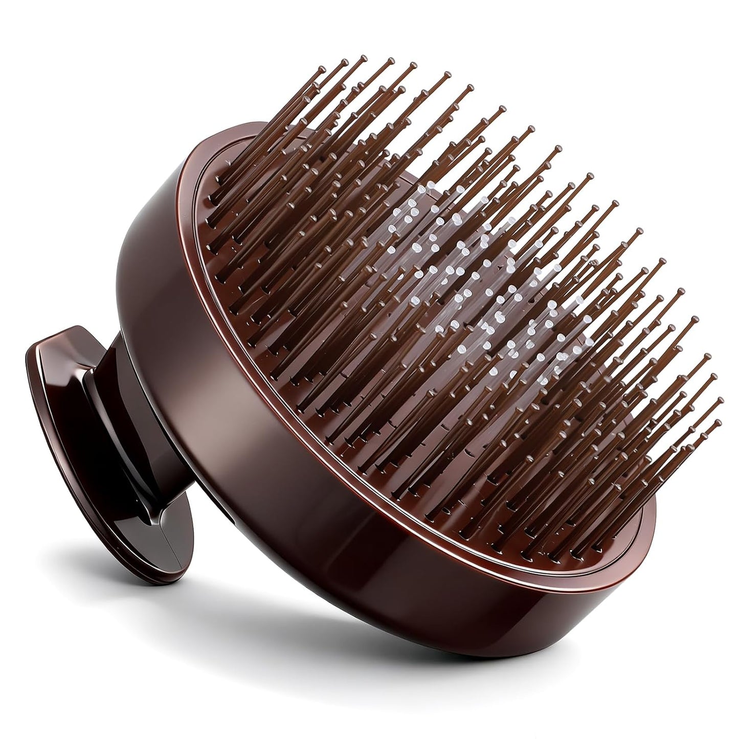 Scalp Massager Shampoo Brush - Dual-Layer Nylon Bristles for Hair Growth & Dandruff Removal | Black