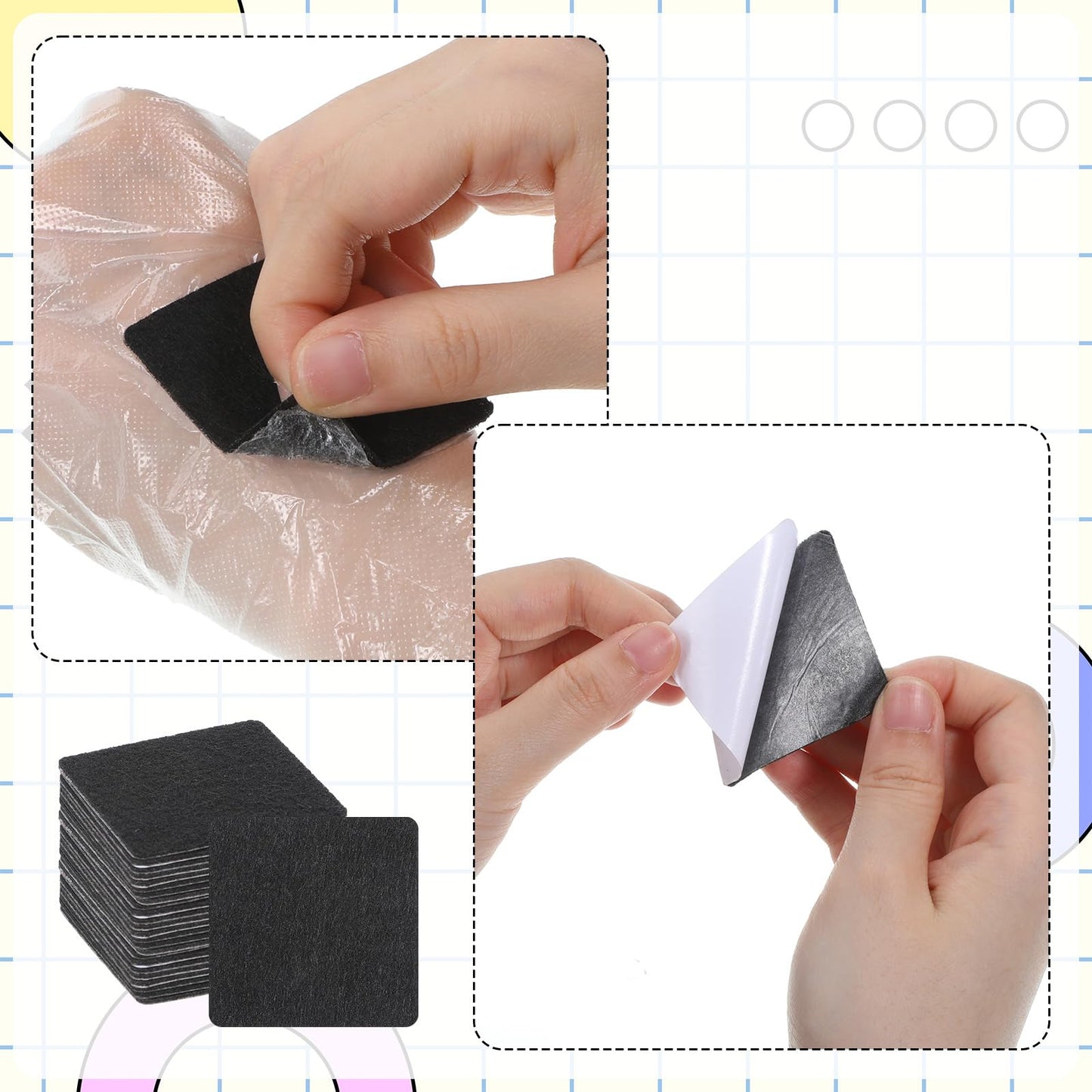 Dermaplane Razor Wipes, 100 PCS DermaPad for Dermaplaning Premium Dermaplane Blade Wiping Pad Dermaplaning Blade Wiping Pads, Esthetician Supplies for Women Men Face Eyebrows, Self-Adhesive